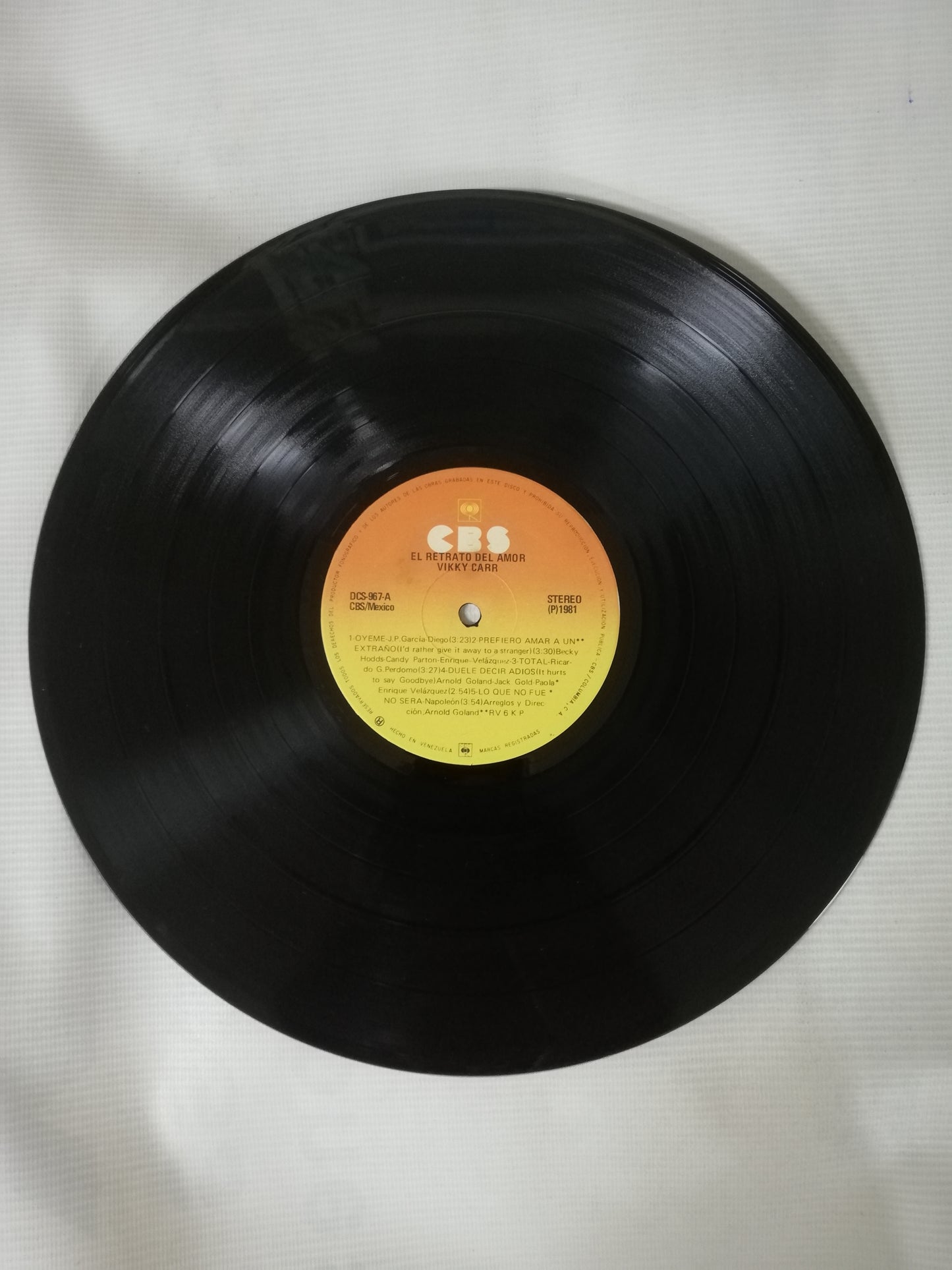 LP VIKKI CARR - EL RETRATO DE AMOR