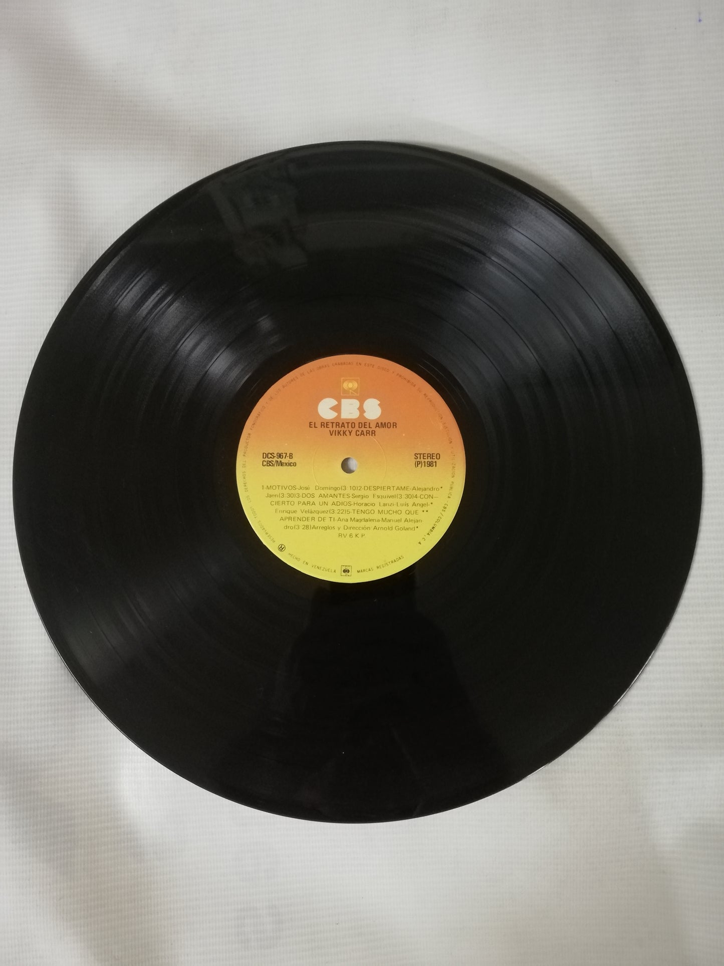 LP VIKKI CARR - EL RETRATO DE AMOR