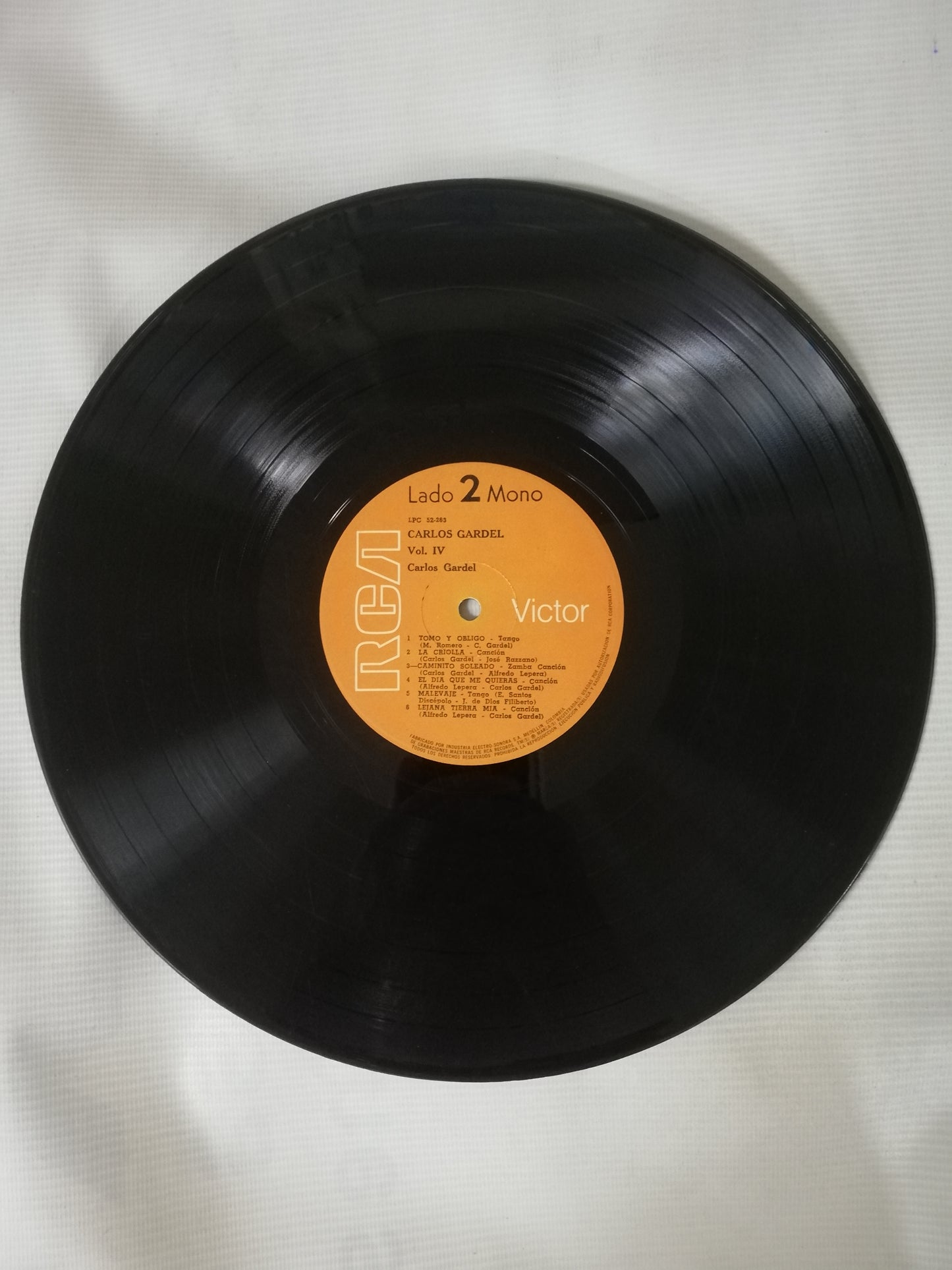 LP CARLOS GARDEL - CARLOS GARDEL VOL. IV