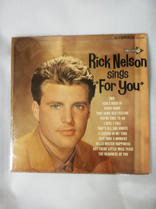 LP RICK NELSON - SINGS "FOR YOU"