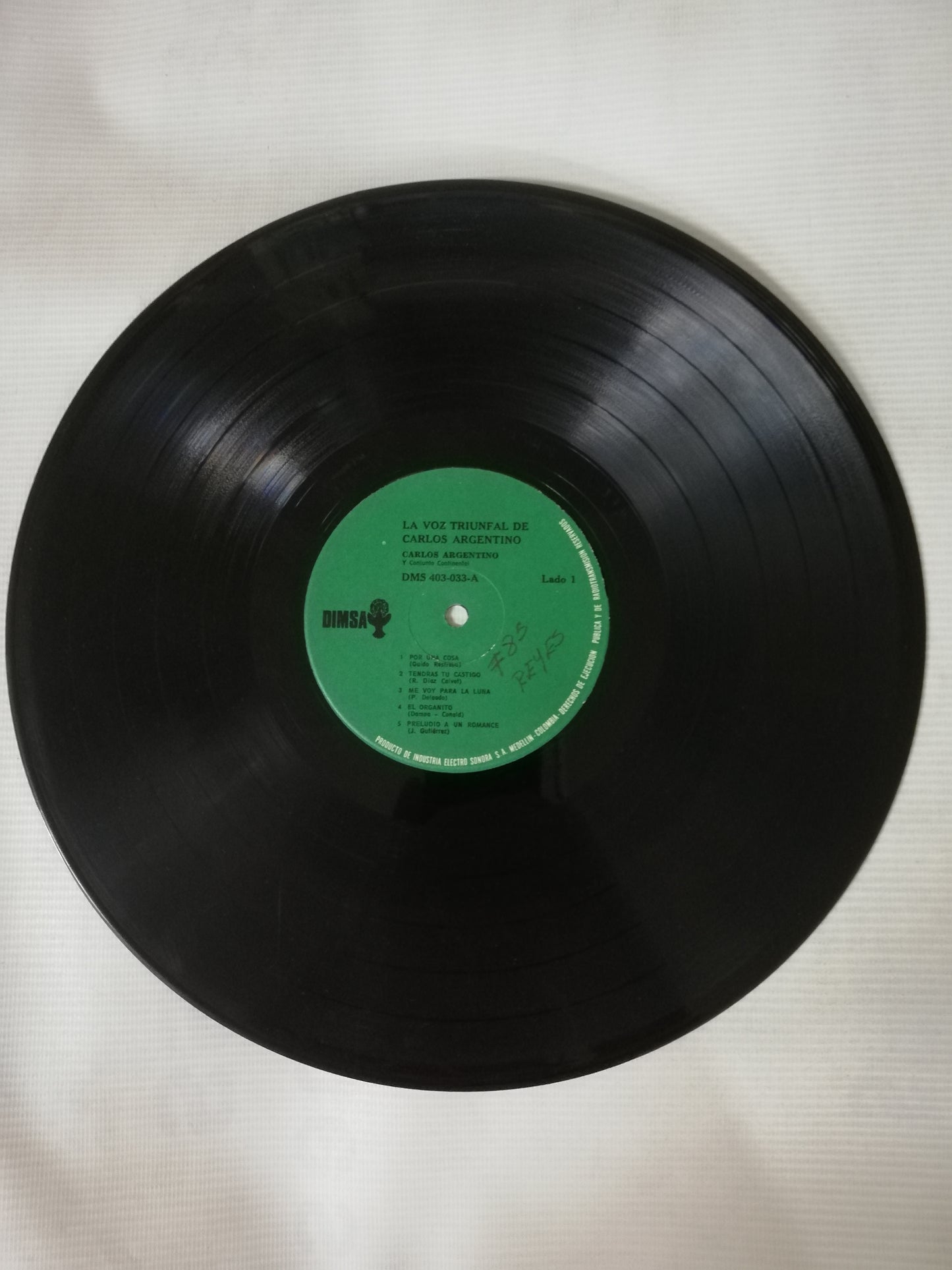 LP CARLOS ARGENTINO Y CONJUNTO CONTINENTAL - LA VOZ TRIUNFAL DE CARLOS ARGENTINO