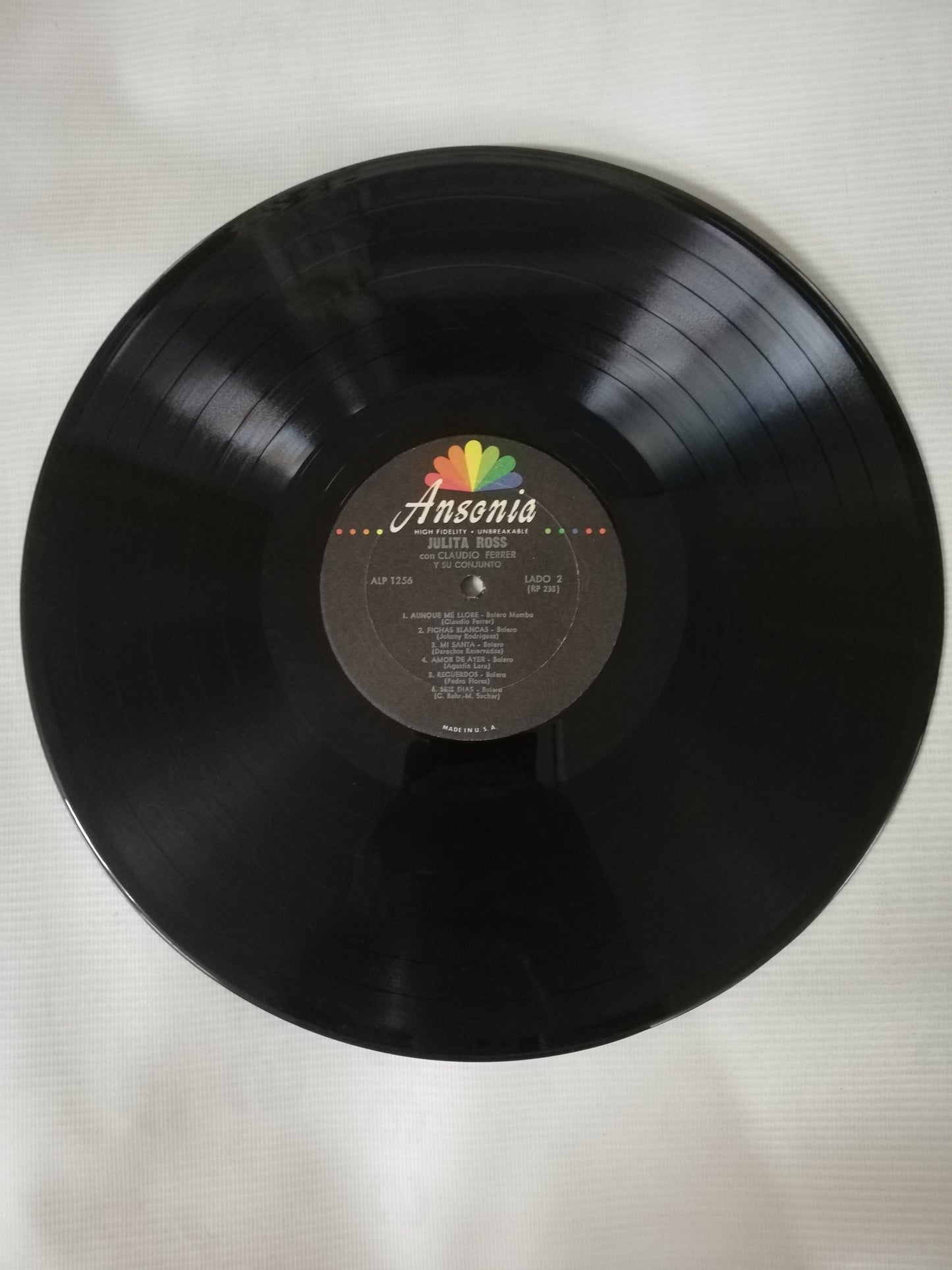 LP JULITA ROSS - JULITA ROSS CON CLAUDIO FERRER Y SU CONJUNTO