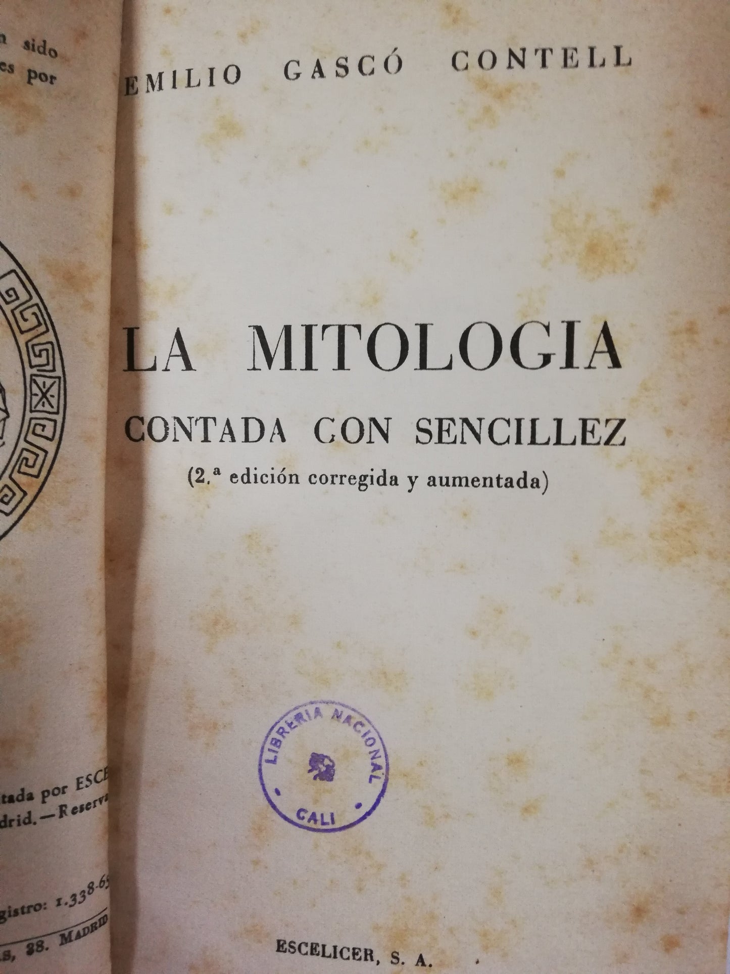 LA MITOLOGÍA CONTADA CON SENCILLEZ - GASCÓ CONTELL