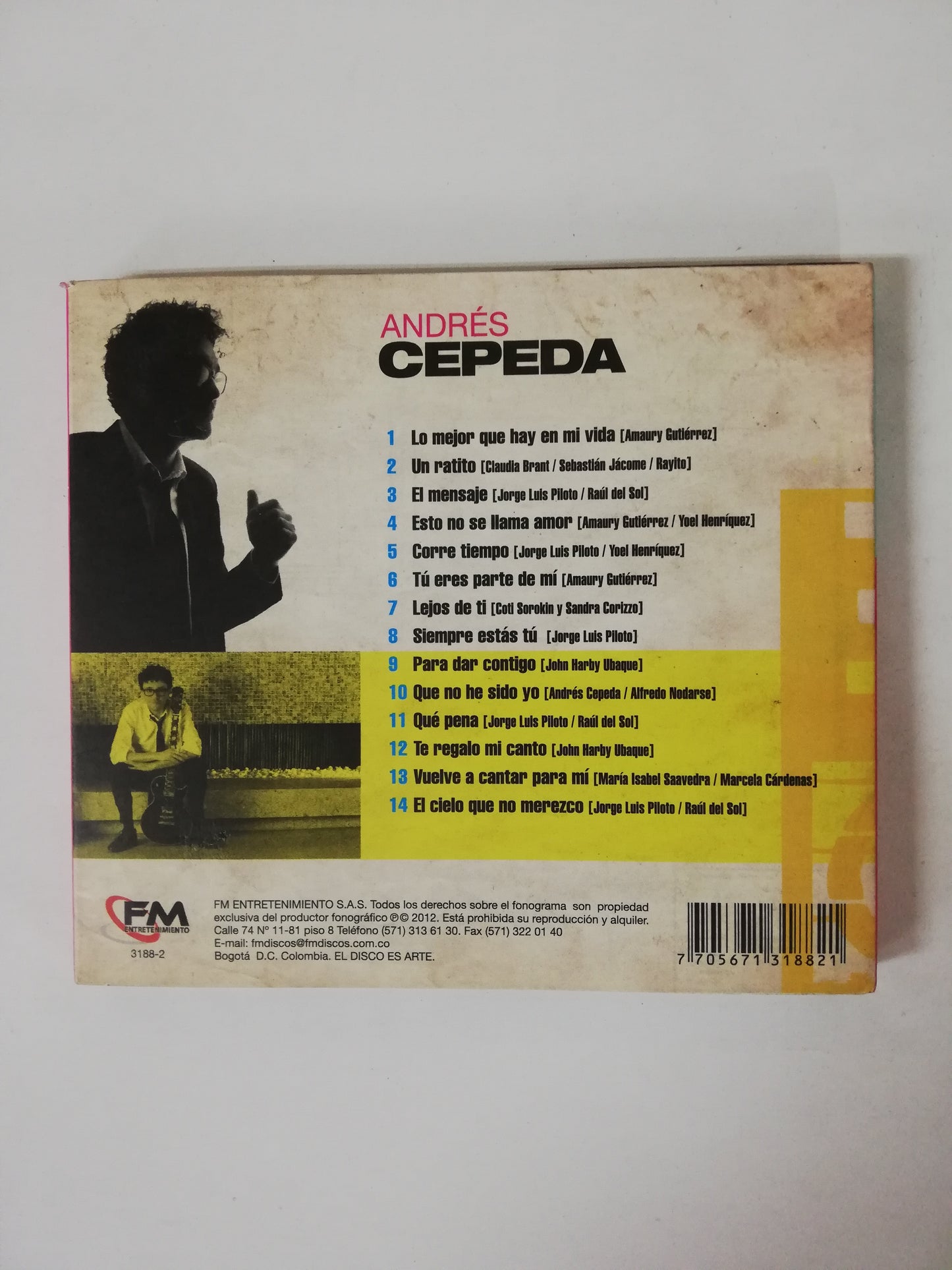 CD ANDRES CEPEDA - LO MEJOR QUE HAY EN MI VIDA
