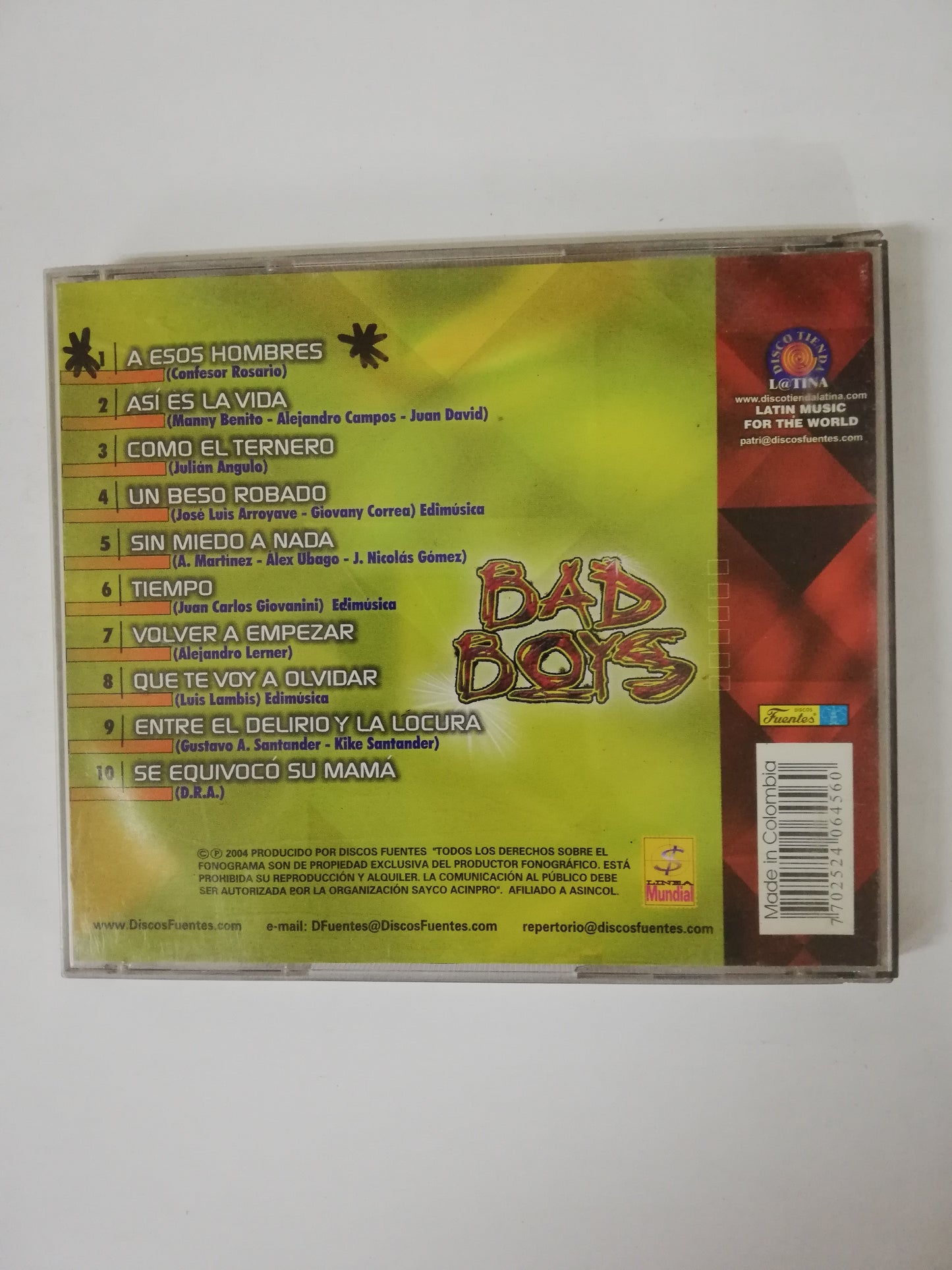 CD BAD BOYS - LA SALSA DE BAD BOYS
