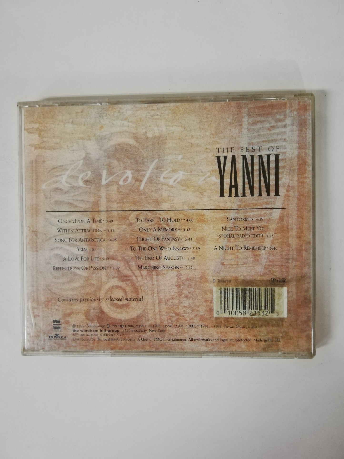 CD YANNI - DEVOTION - THE BEST OF YANNI