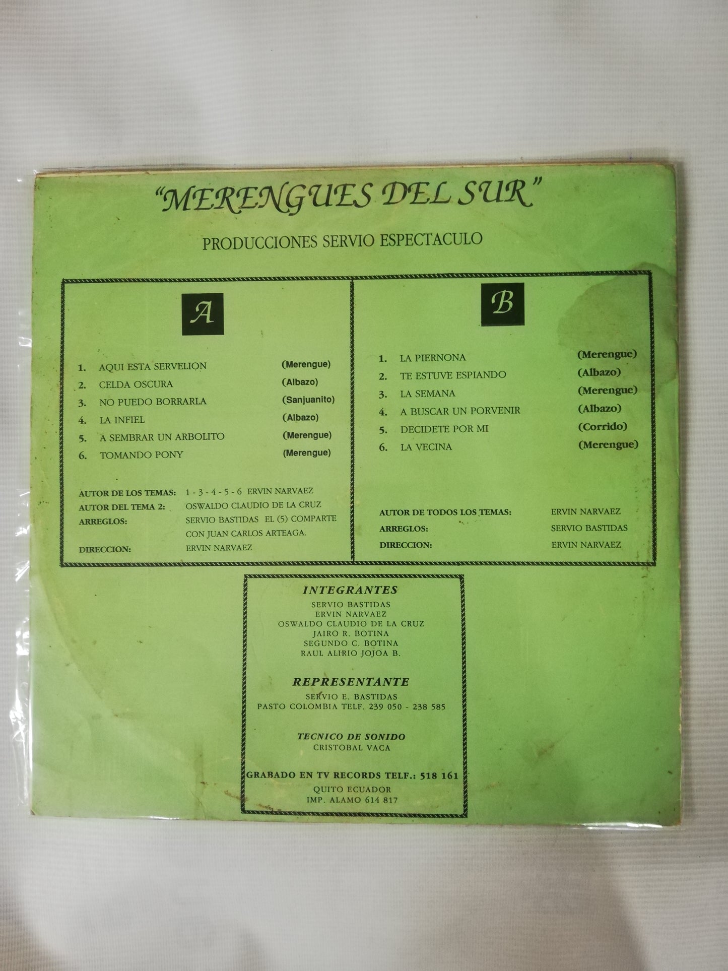 LP GRUPO LOS VECINOS - MERENGUES DEL SUR