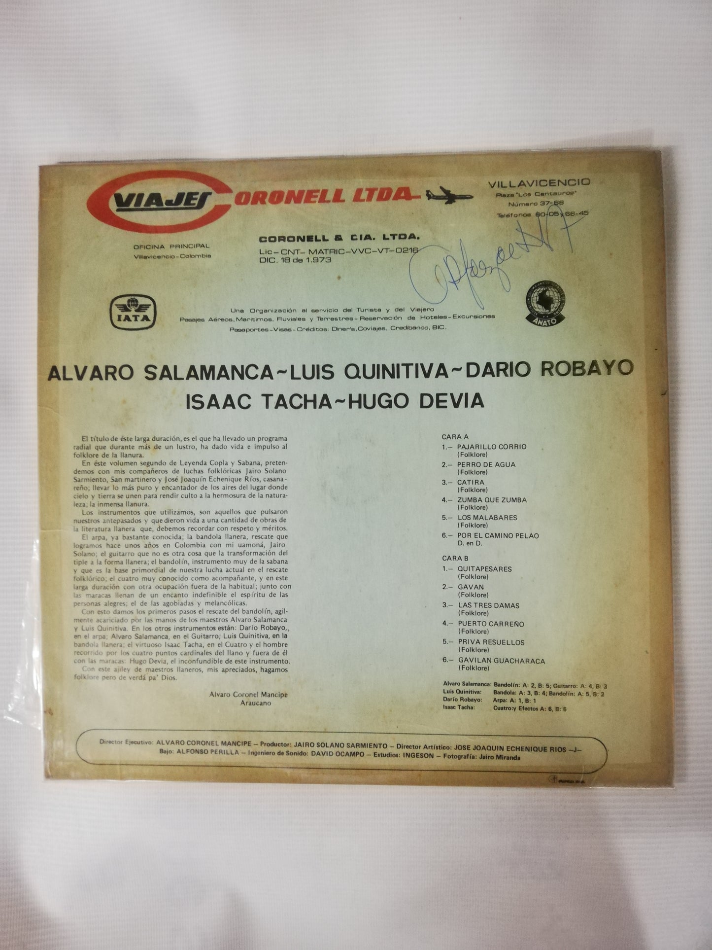 LP LEYENDA, COPLA Y SABANA - LEYENDA, COPLA Y SABANA VOL. 2