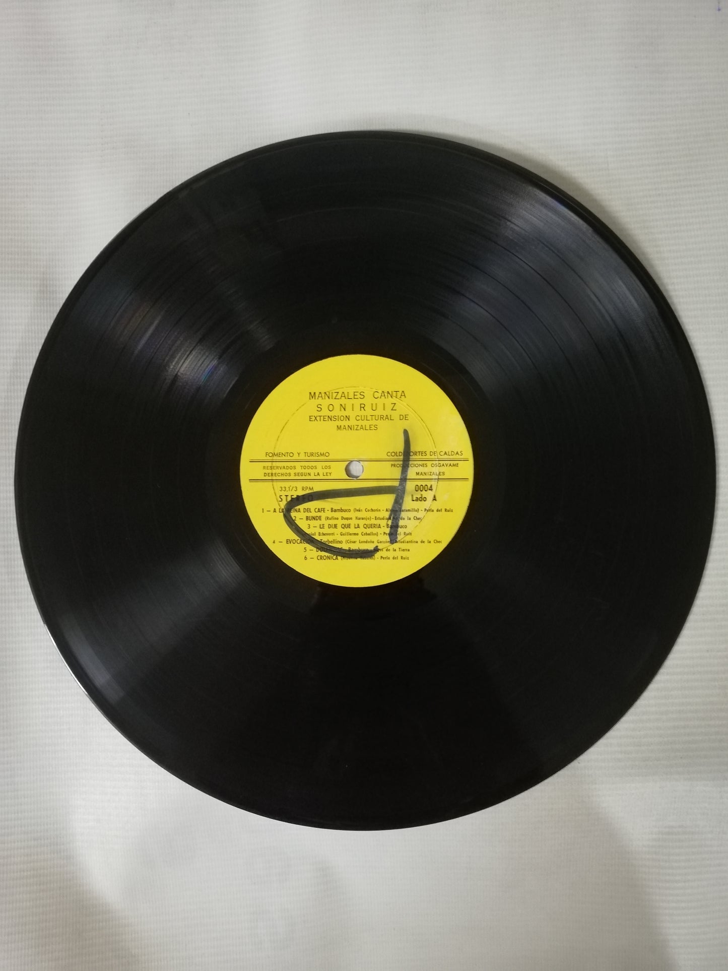 LP MANIZALES CANTA -  LA MÚSICA DE CALDAS