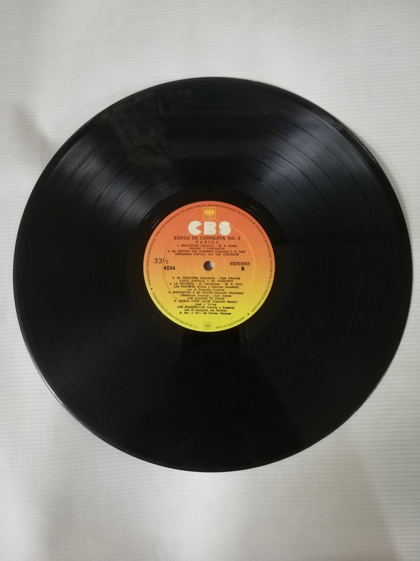 LP EXITOS DE CARRILERA - EXITOS DE CARRILERA VOL. 2