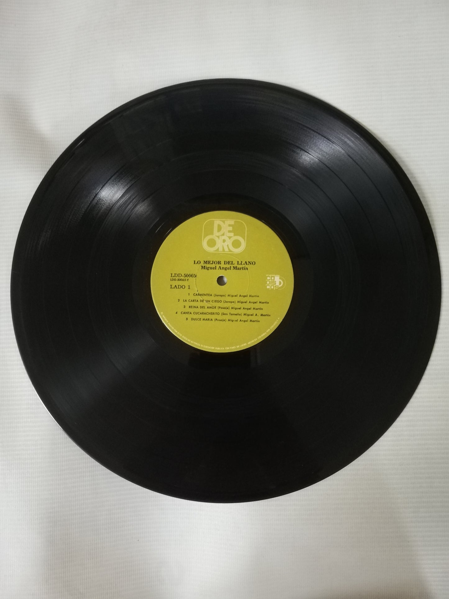 LP MIGUEL ANGEL MARTIN Y SU CONJUNTO LLANERO - LO MEJOR DEL LLANO
