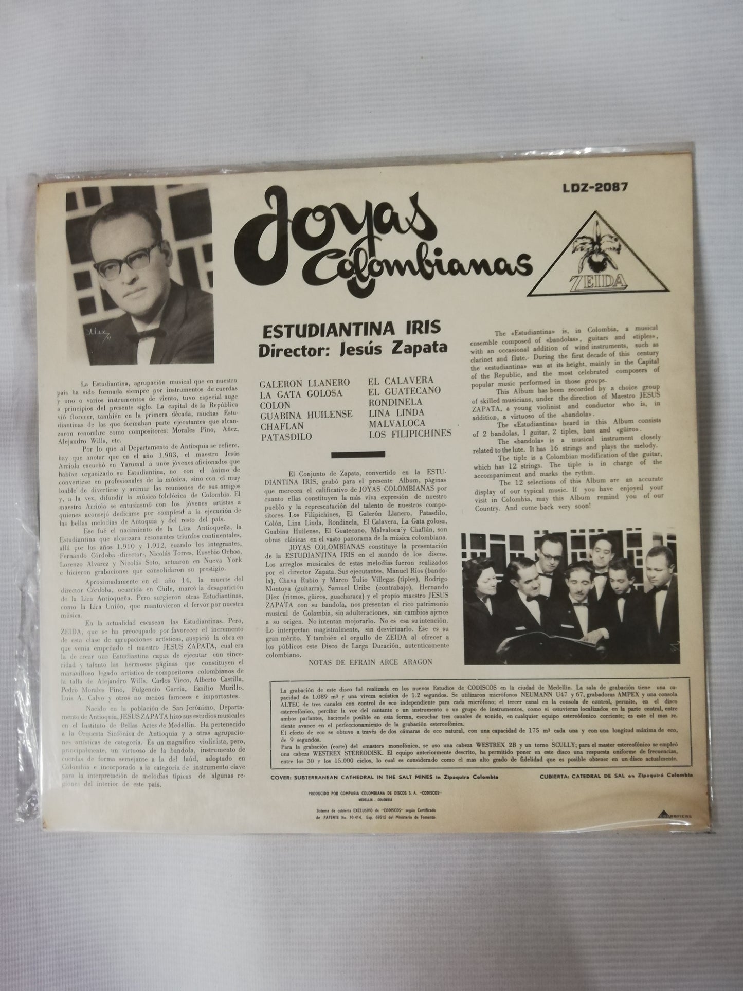 LP ESTUDIANTINA IRIS - DIRECTOR: JESUS ZAPATA - JOYAS COLOMBIANAS