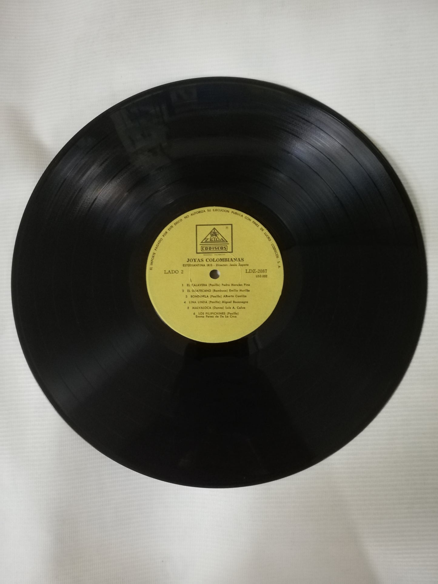 LP ESTUDIANTINA IRIS - DIRECTOR: JESUS ZAPATA - JOYAS COLOMBIANAS