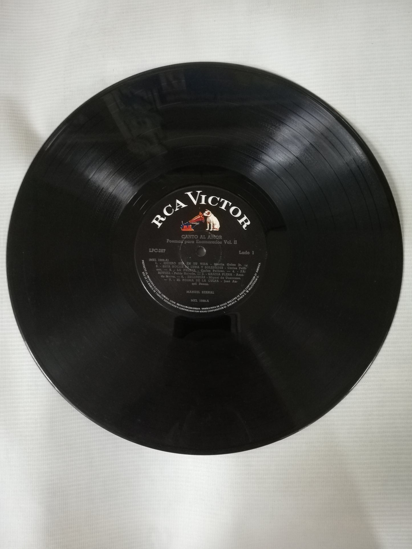 LP MANUEL BERNAL - CANTO AL AMOR: POEMAS PARA ENAMORADOS VOL. II
