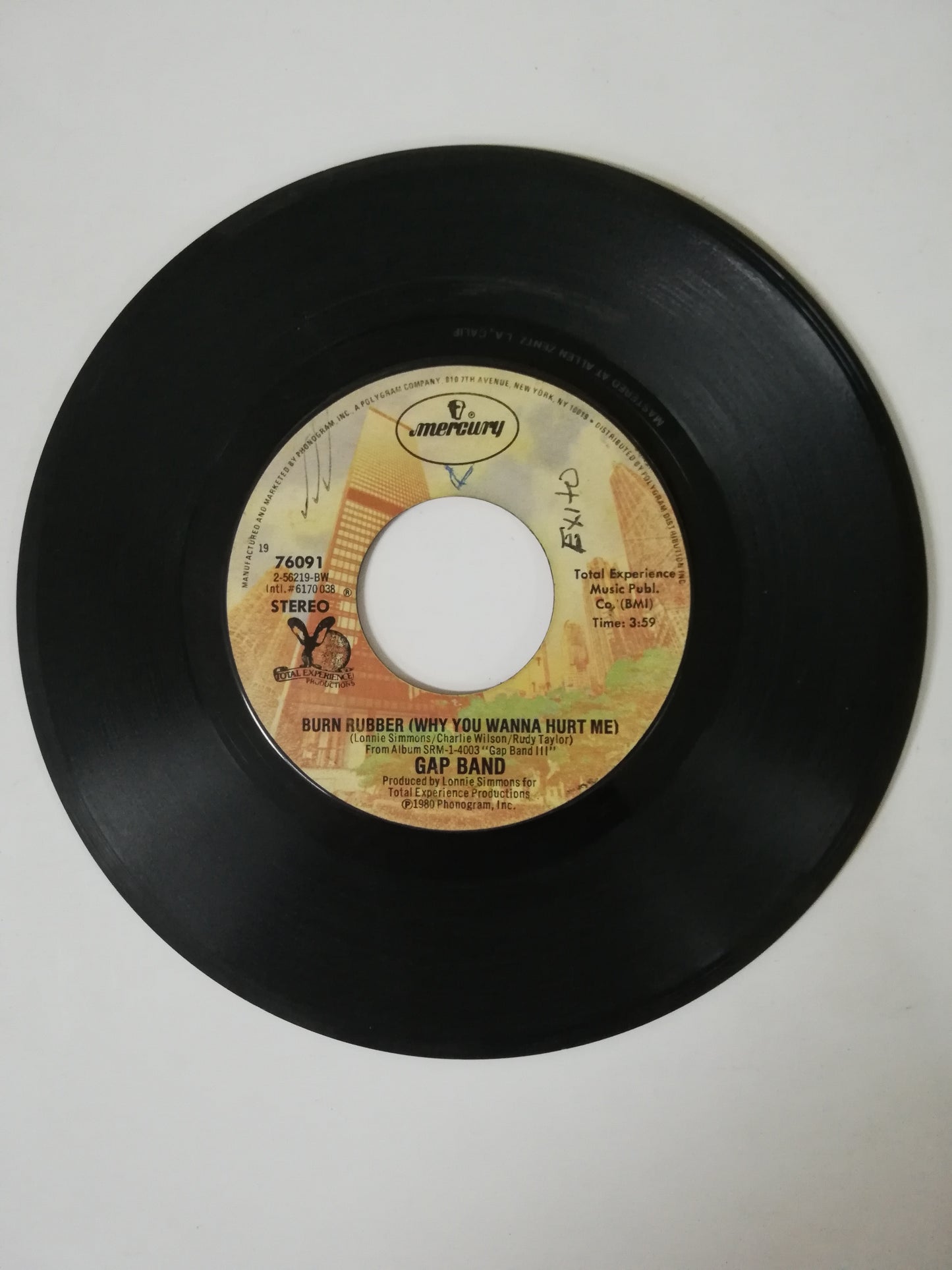 VINILO GAP BAND - BURN RUBBER (WHY YOU WANNA HURT ME) / NOTHIN´ COMES TO SLEEPERS