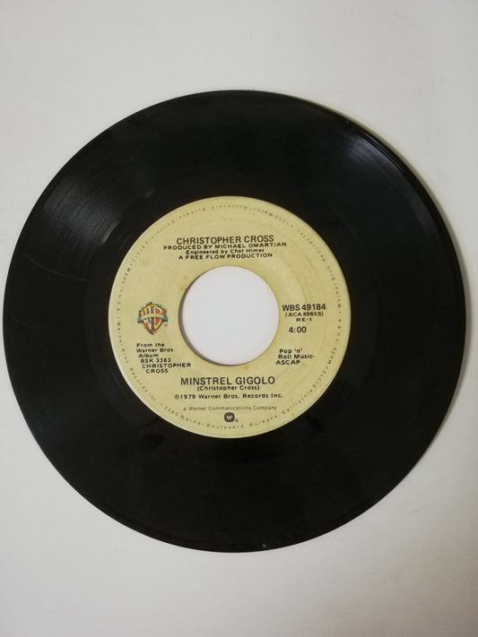 VINILO CHRISTOPHER CROSS - MINSTREL GIGOLO / RIDE LIKE THE WIND