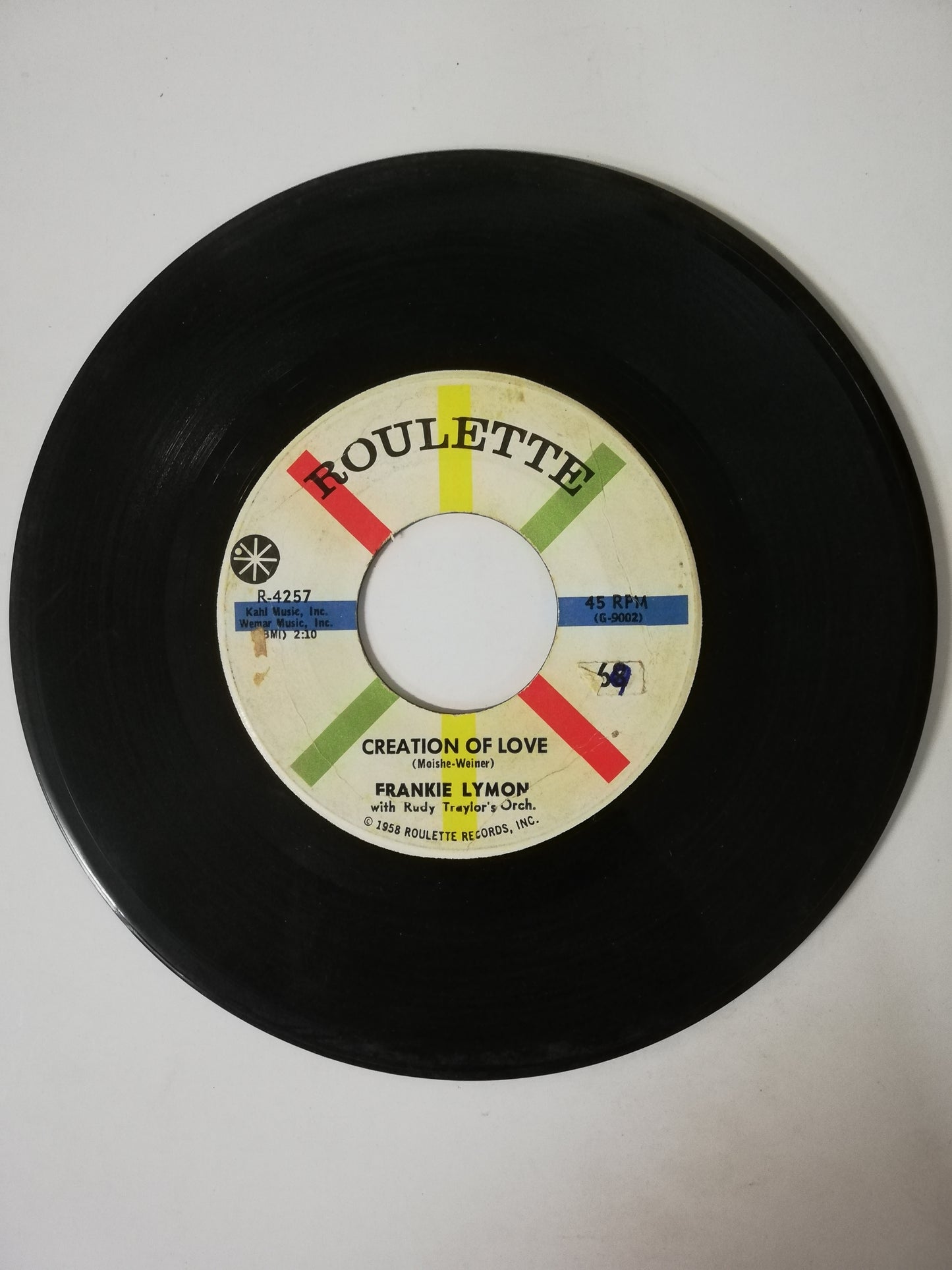 VINILO FRANKIE LYMON WITH RUDDY TAYLOR´S ORCHESTRA - LITTLE BITTY PRETTY ONE / CREATION OF LOVE