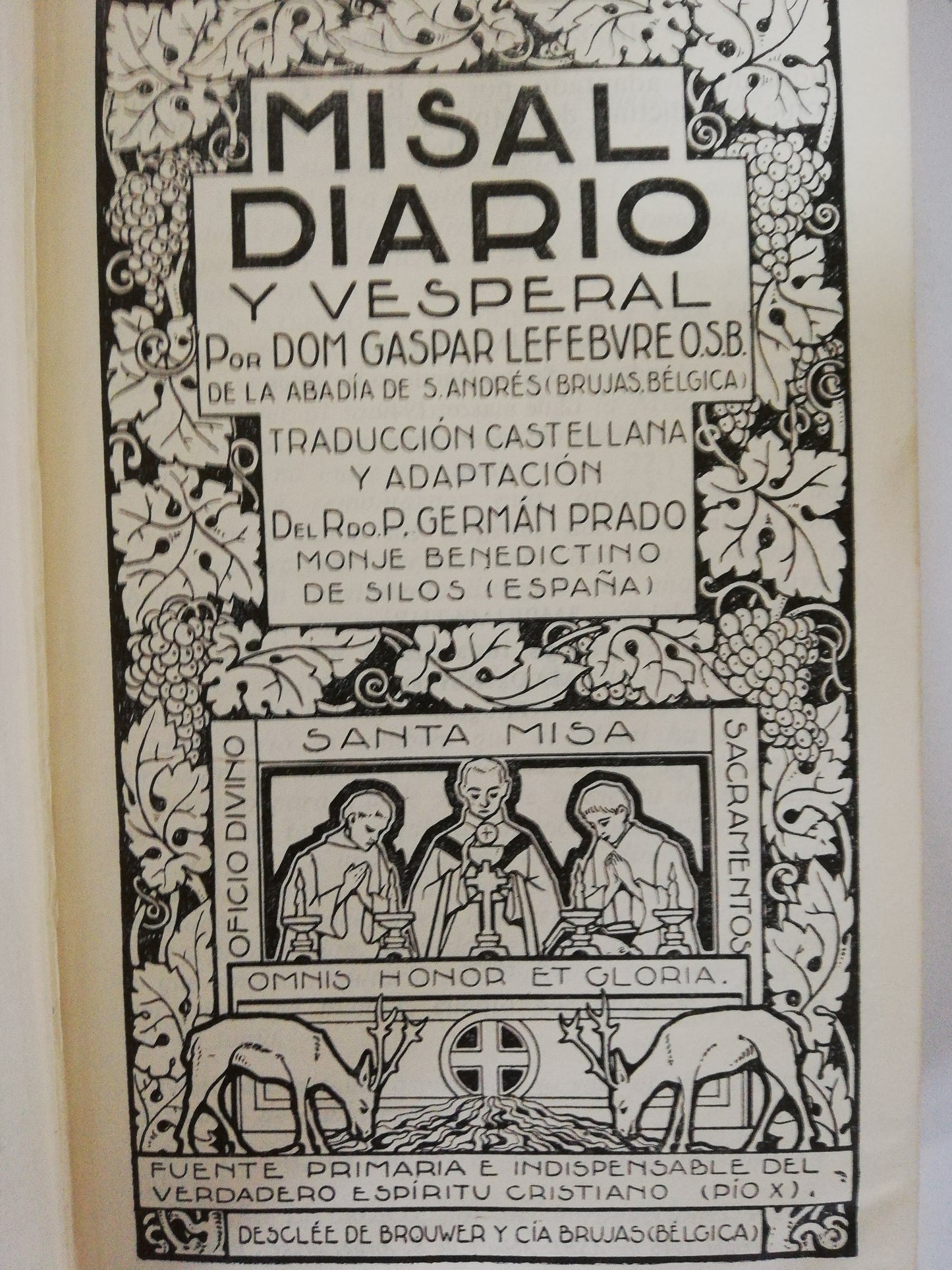 MISAL DIARIO Y VESPERAL - GASPAR LEFEBVRE - DECIMATERCIA EDICIÓN