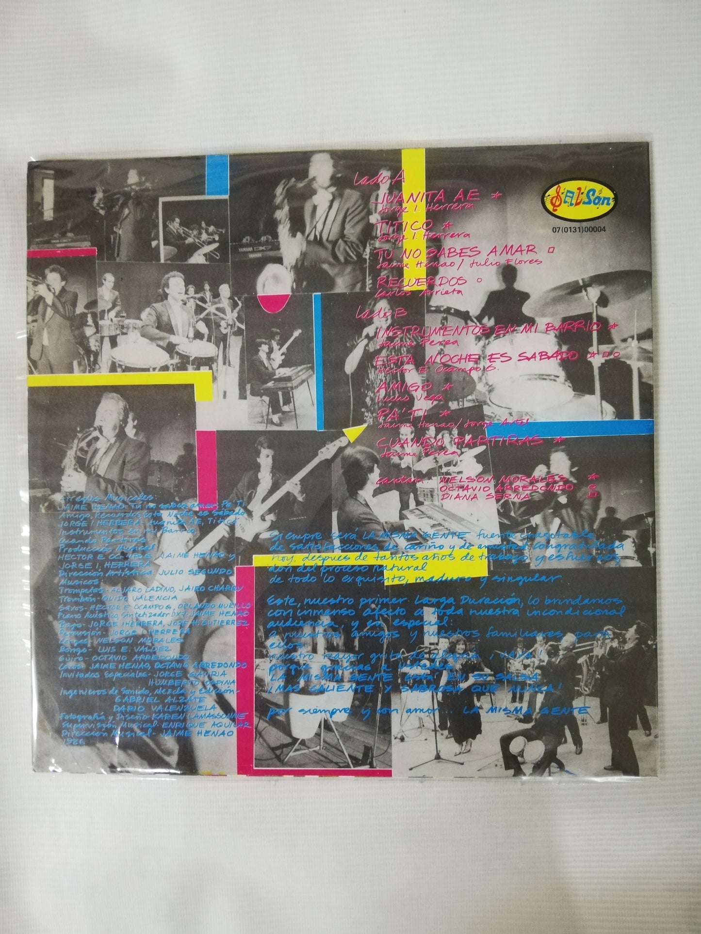 LP LA MISMA GENTE - EN SU SALSA