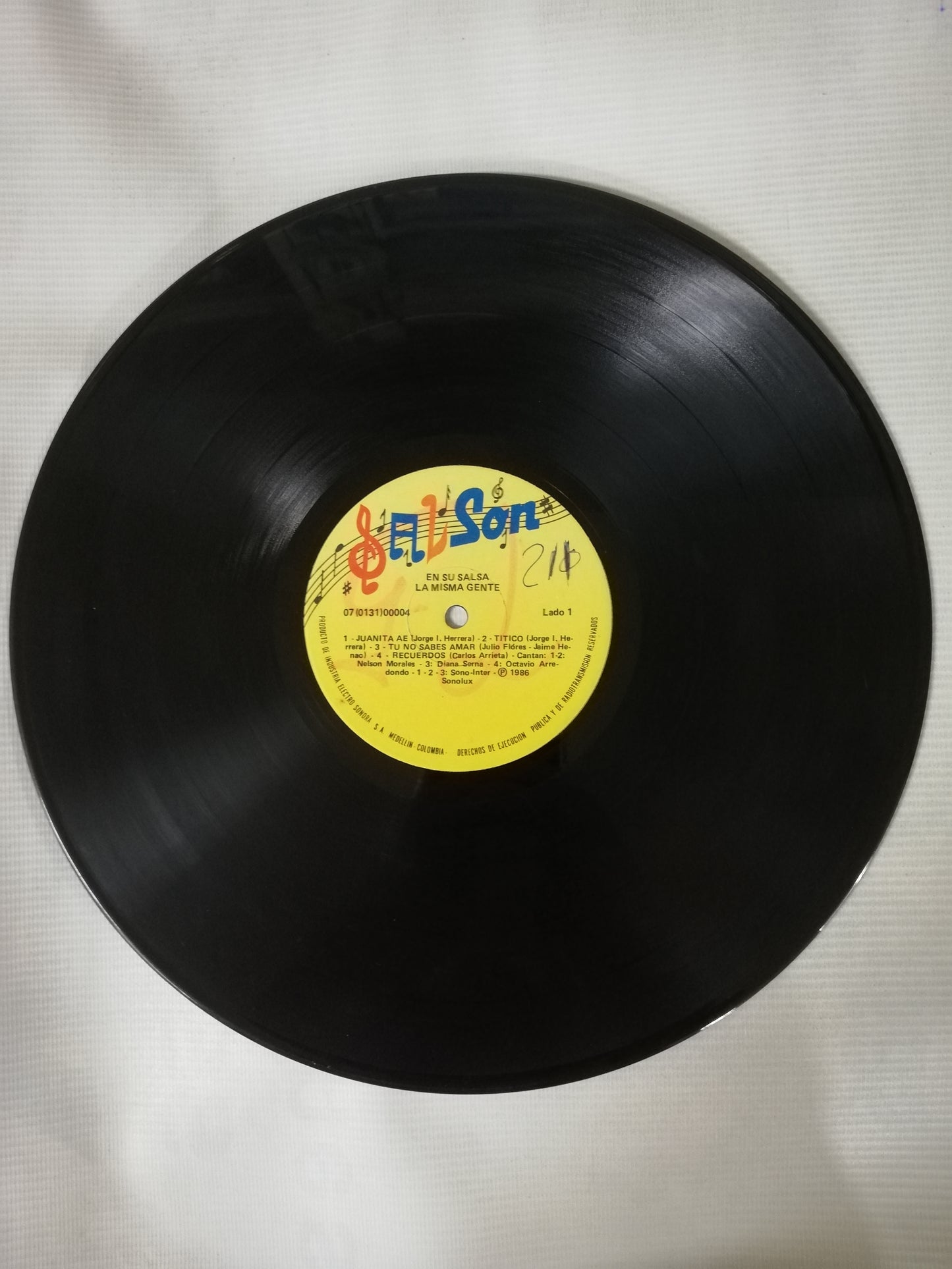 LP LA MISMA GENTE - EN SU SALSA