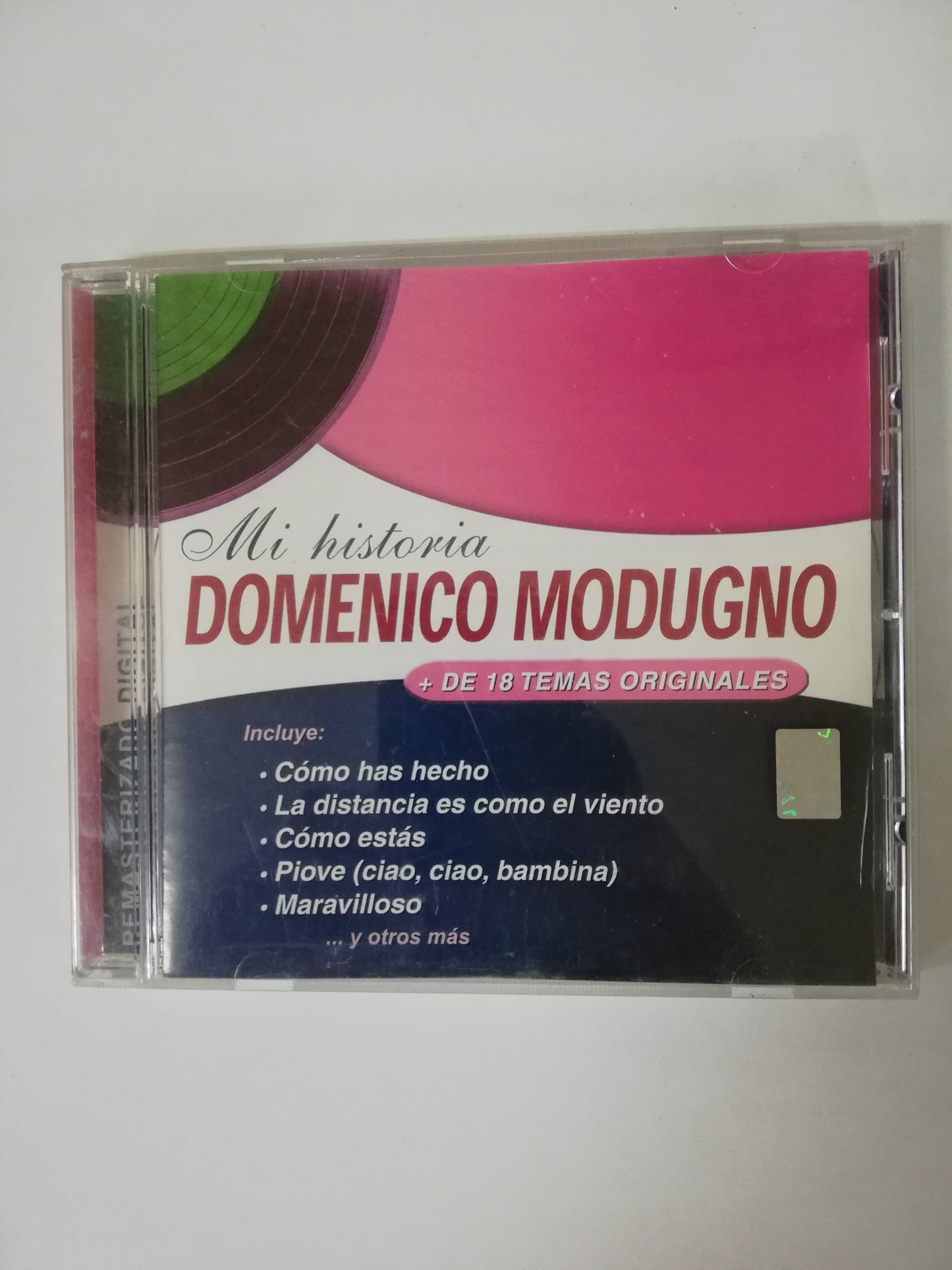 CD DOMENICO MODUGNO - MI HISTORIA + DE 18 TEMAS ORIGINALES