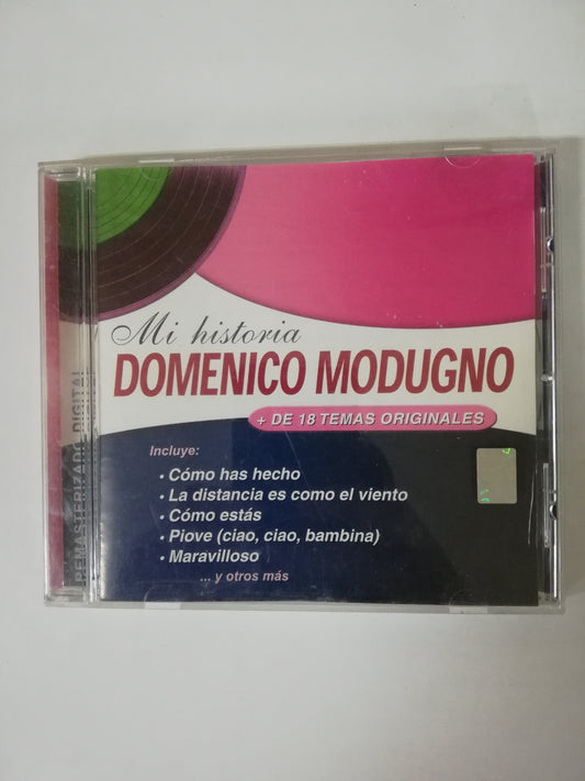 CD DOMENICO MODUGNO - MI HISTORIA + DE 18 TEMAS ORIGINALES