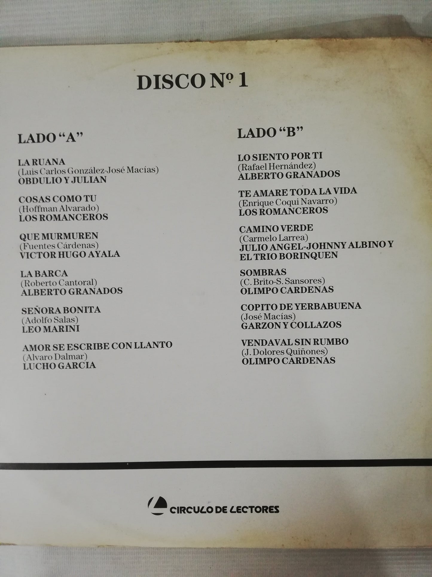 LP SELECCIONES CIRCULO DE LA MÚSICA VIEJA - VARIOS INTÉPRETES - VINYL X 3