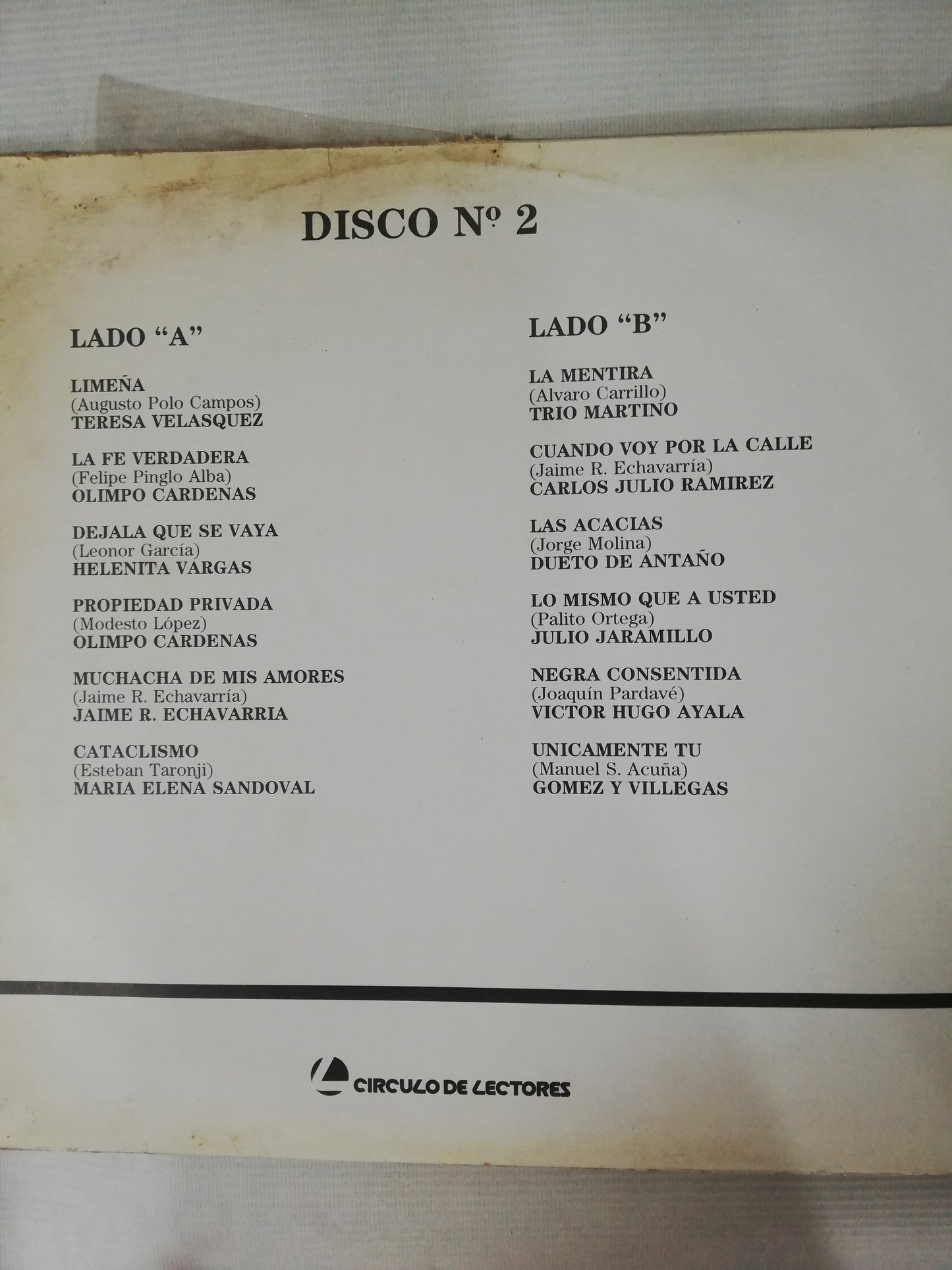 LP SELECCIONES CIRCULO DE LA MÚSICA VIEJA - VARIOS INTÉPRETES - VINYL X 3