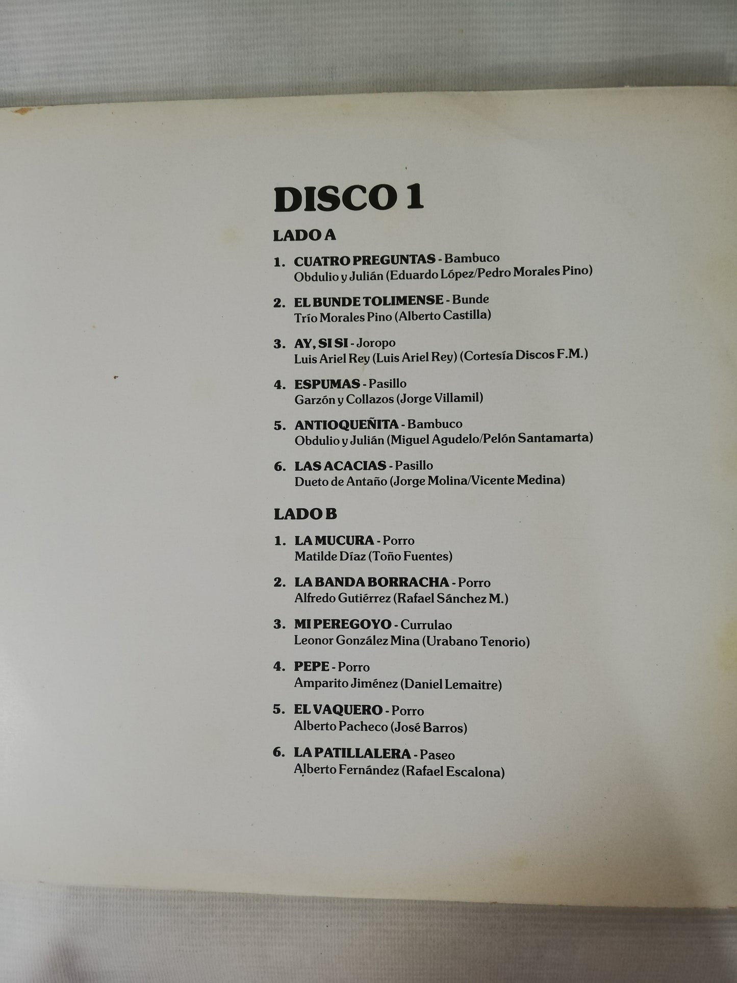 LP JOYAS DE LA MÚSICA COLOMBIANA - VARIOS INTÉRPRETES - VINYL X 3