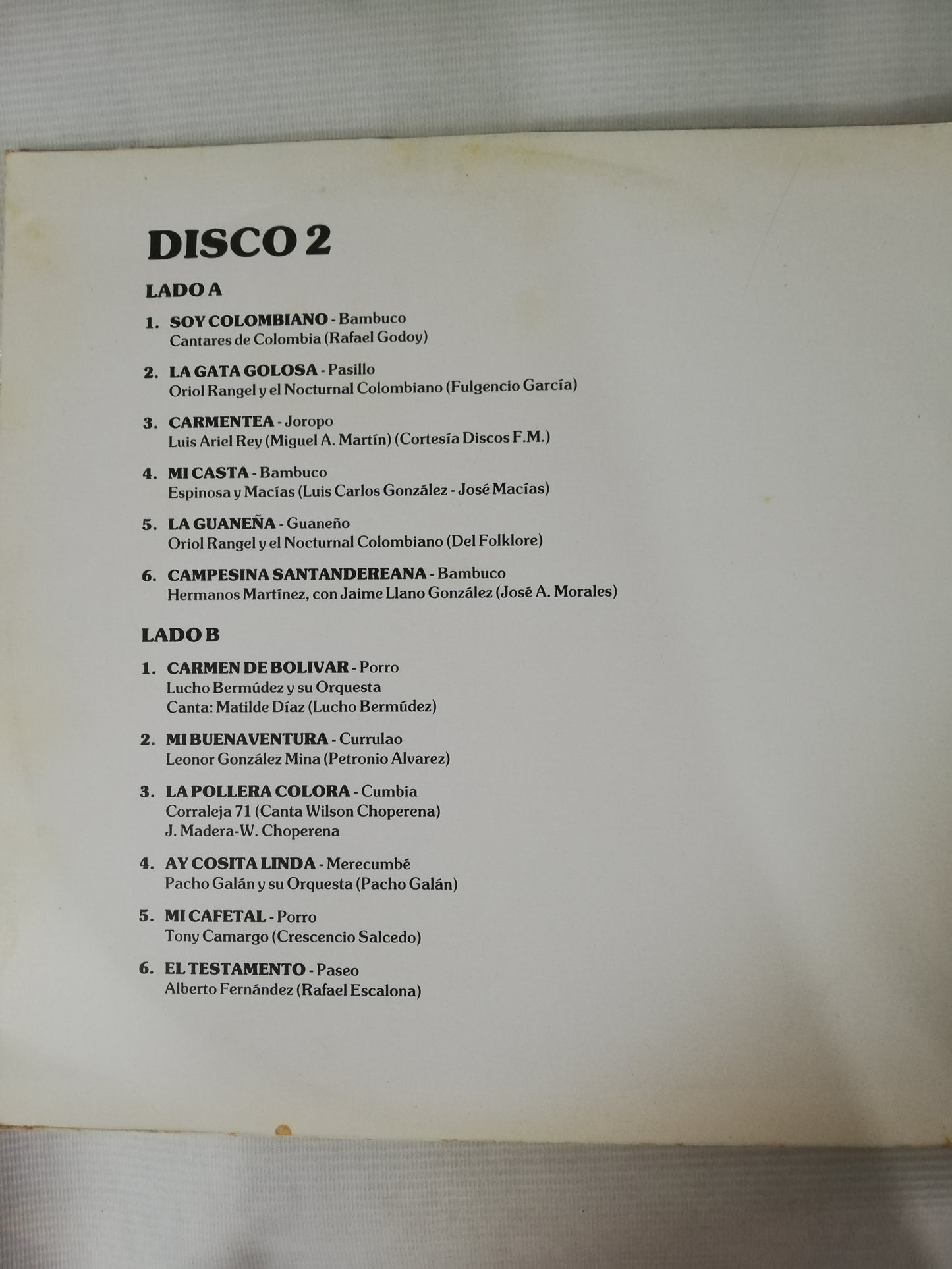 LP JOYAS DE LA MÚSICA COLOMBIANA - VARIOS INTÉRPRETES - VINYL X 3