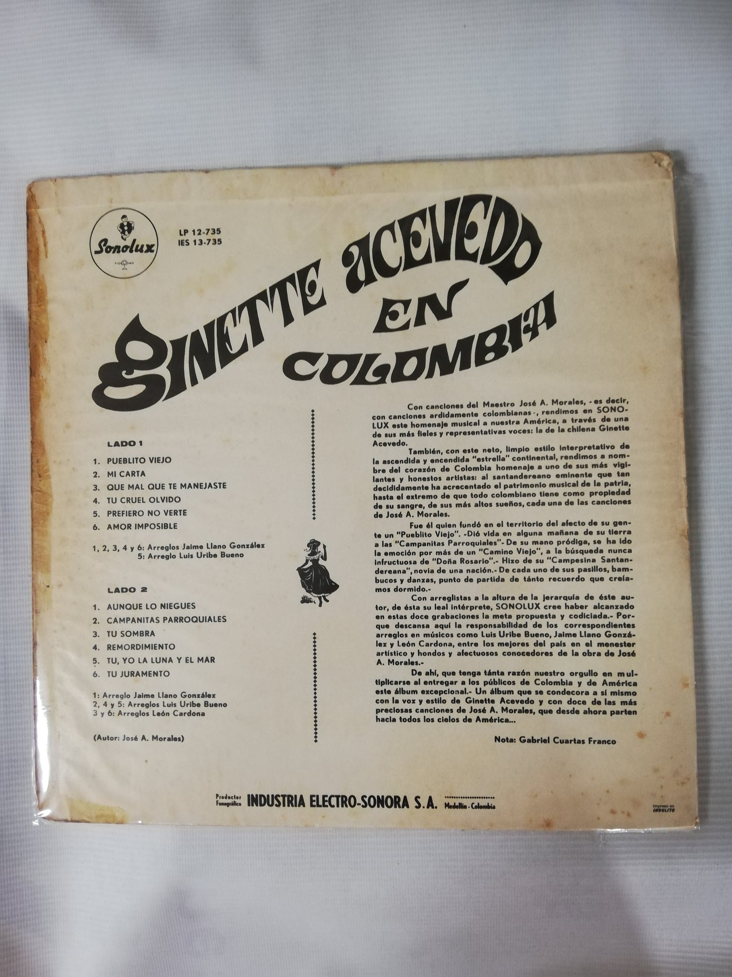 LP GINETTE ACEVEDO - GINETTE ACEVEDO EN COLOMBIA