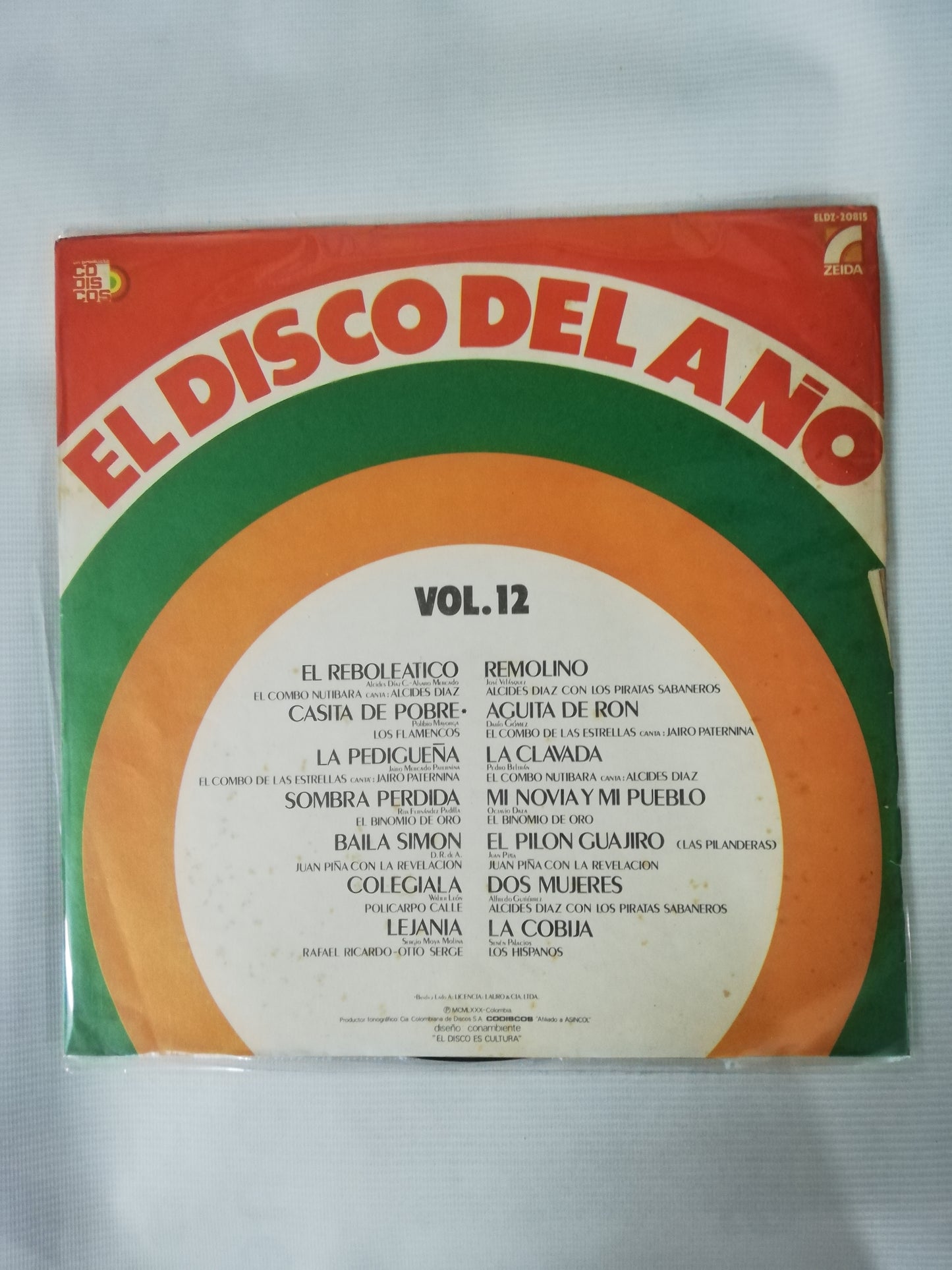 LP EL DISCO DEL AÑO - EL DISCO DEL AÑO VOL. 12
