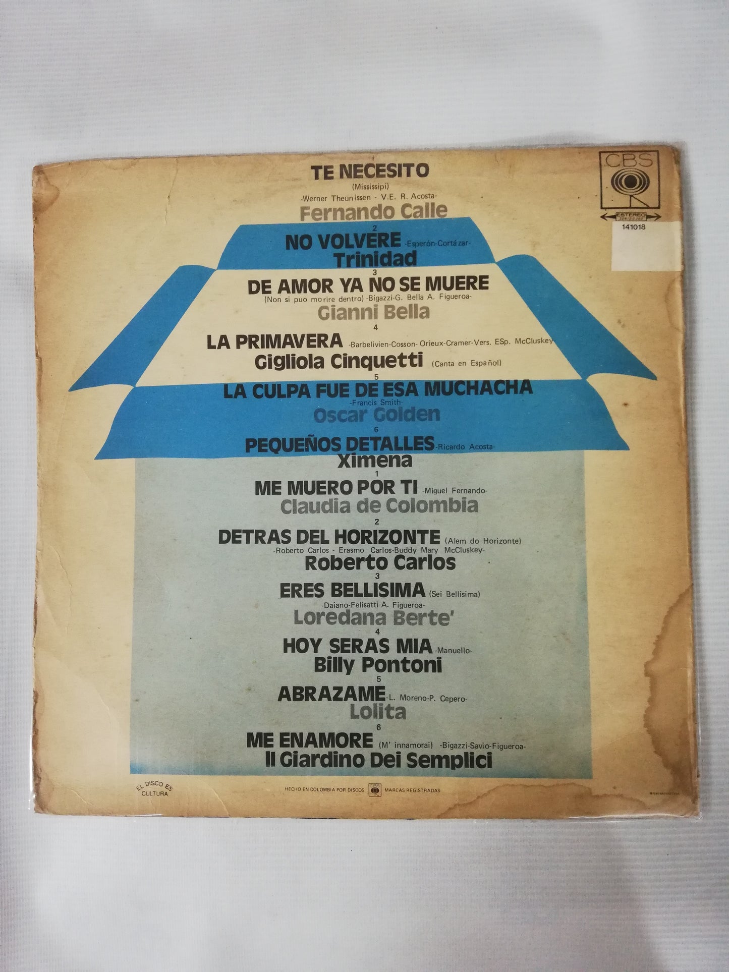 LP TE NECESITO Y MAS EXITOS DE HOY - VARIOS INTÉRPRETES