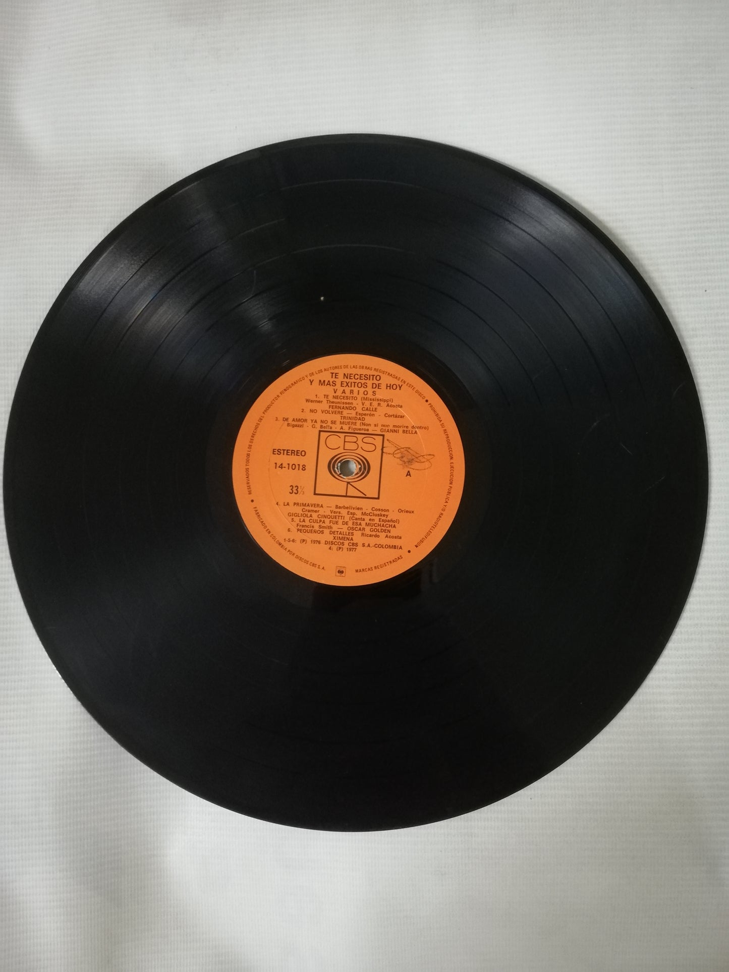 LP TE NECESITO Y MAS EXITOS DE HOY - VARIOS INTÉRPRETES