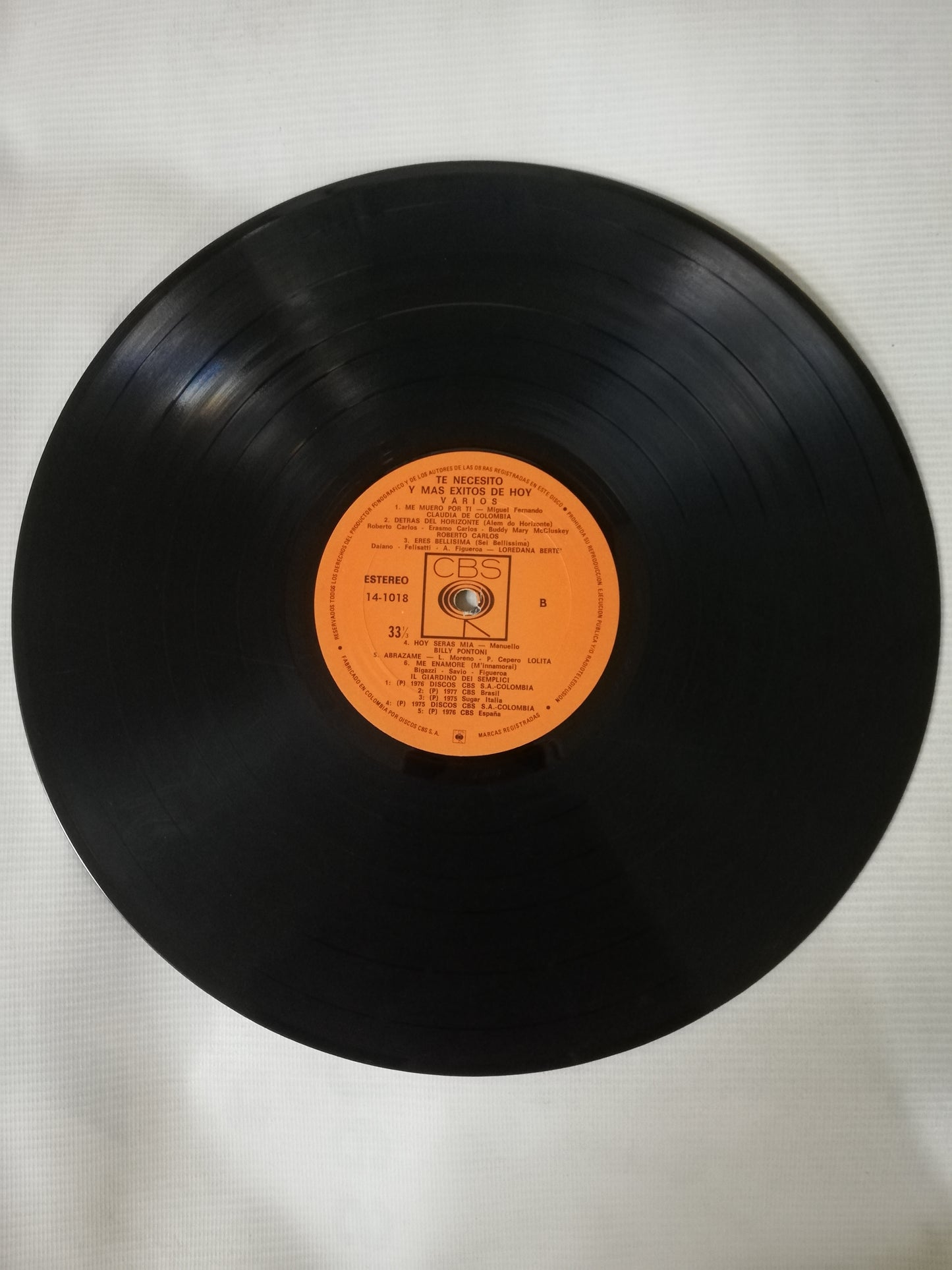 LP TE NECESITO Y MAS EXITOS DE HOY - VARIOS INTÉRPRETES