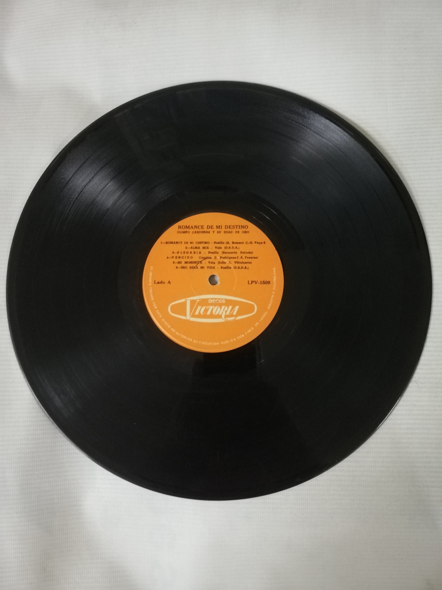 LP OLIMPO CARDENAS - ROMANCE DE MI DESTINO Y EDAD DE ORO VOL. II