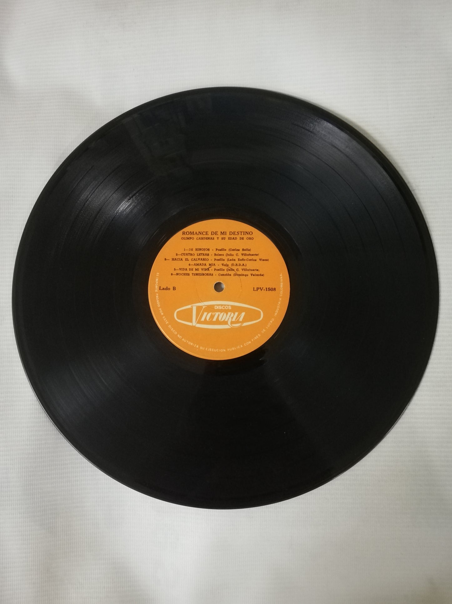 LP OLIMPO CARDENAS - ROMANCE DE MI DESTINO Y EDAD DE ORO VOL. II