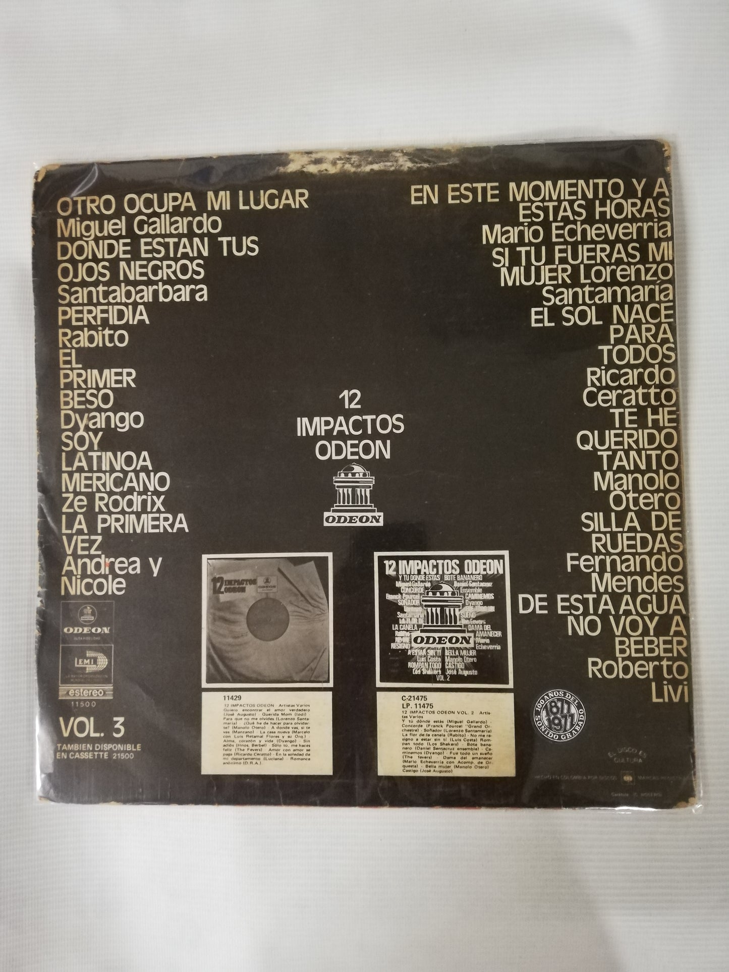 LP 12 IMPACTOS ODEON - 12 IMPACTOS ODEON VOL. 3