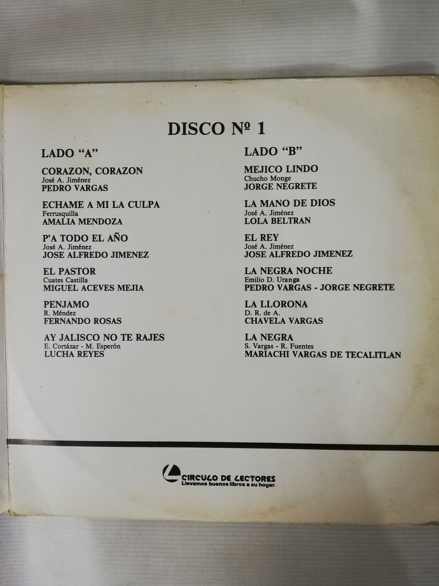 LP SELECCIONES CIRCULO DE LA MÚSICA RANCHERA - VARIOS INTÉRPRETES - VINYL X 3