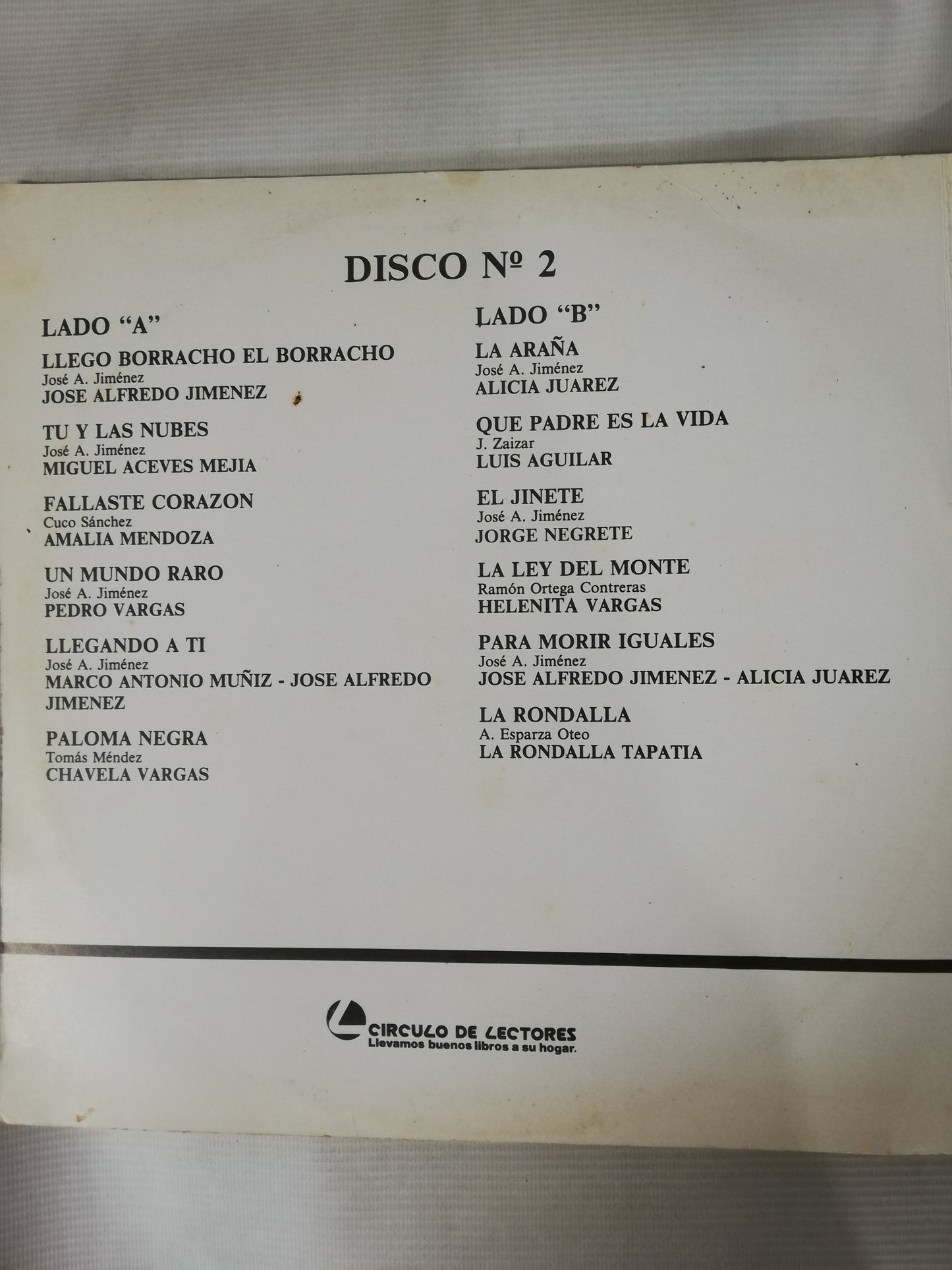 LP SELECCIONES CIRCULO DE LA MÚSICA RANCHERA - VARIOS INTÉRPRETES - VINYL X 3