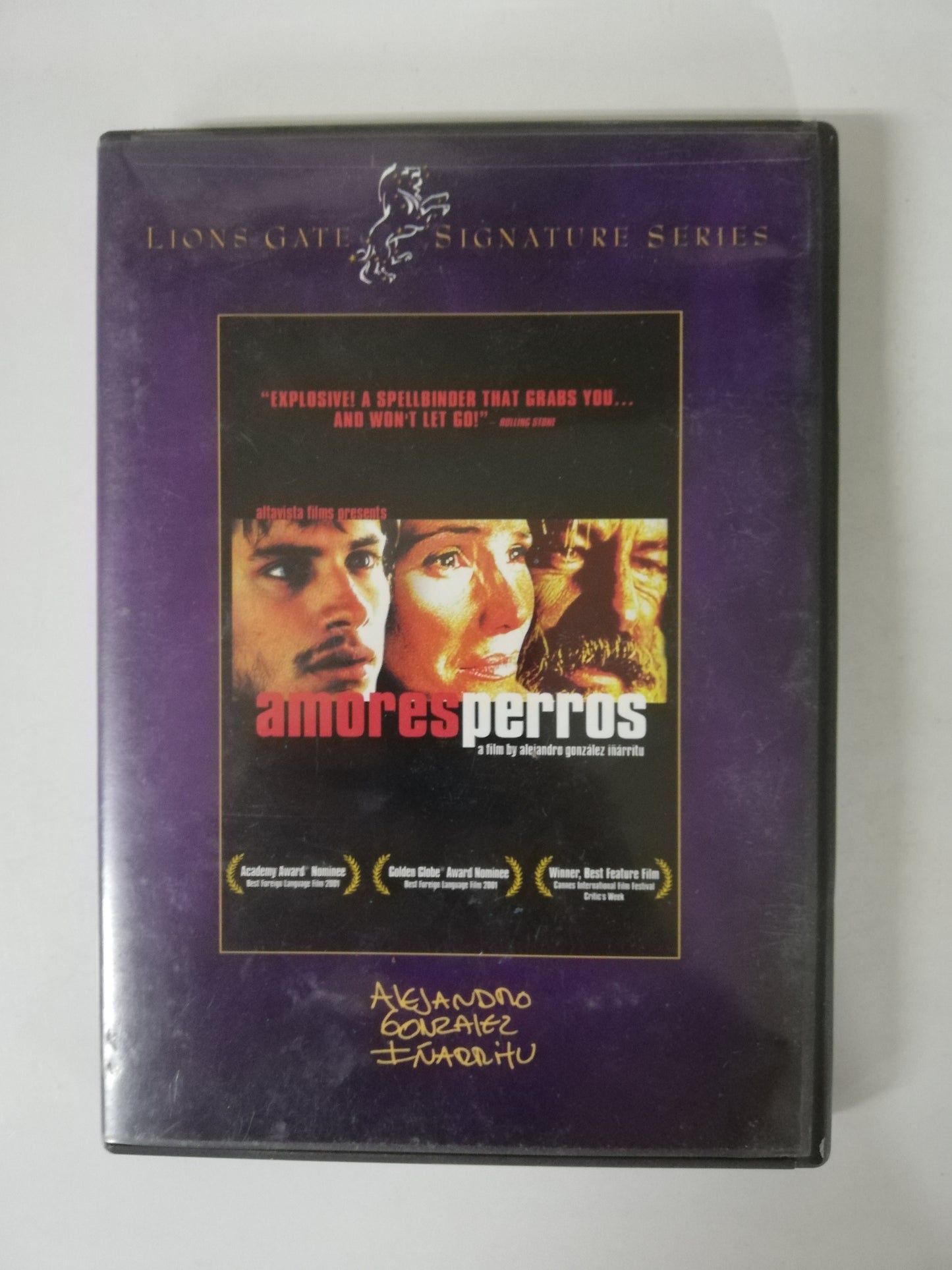 DVD AMORES PERROS - A FILM BY ALEJANDRO GONZALEZ IÑARRITU