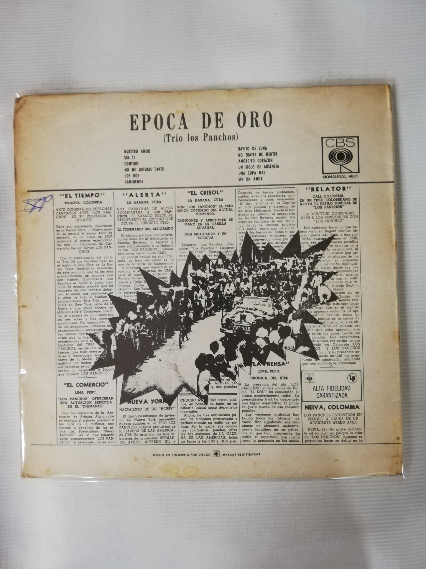 LP TRIO LOS PANCHOS - EPOCA DE ORO