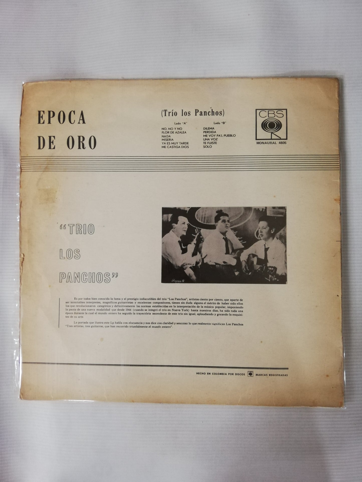 LP TRIO LOS PANCHOS - EPOCA DE ORO VOL. 2