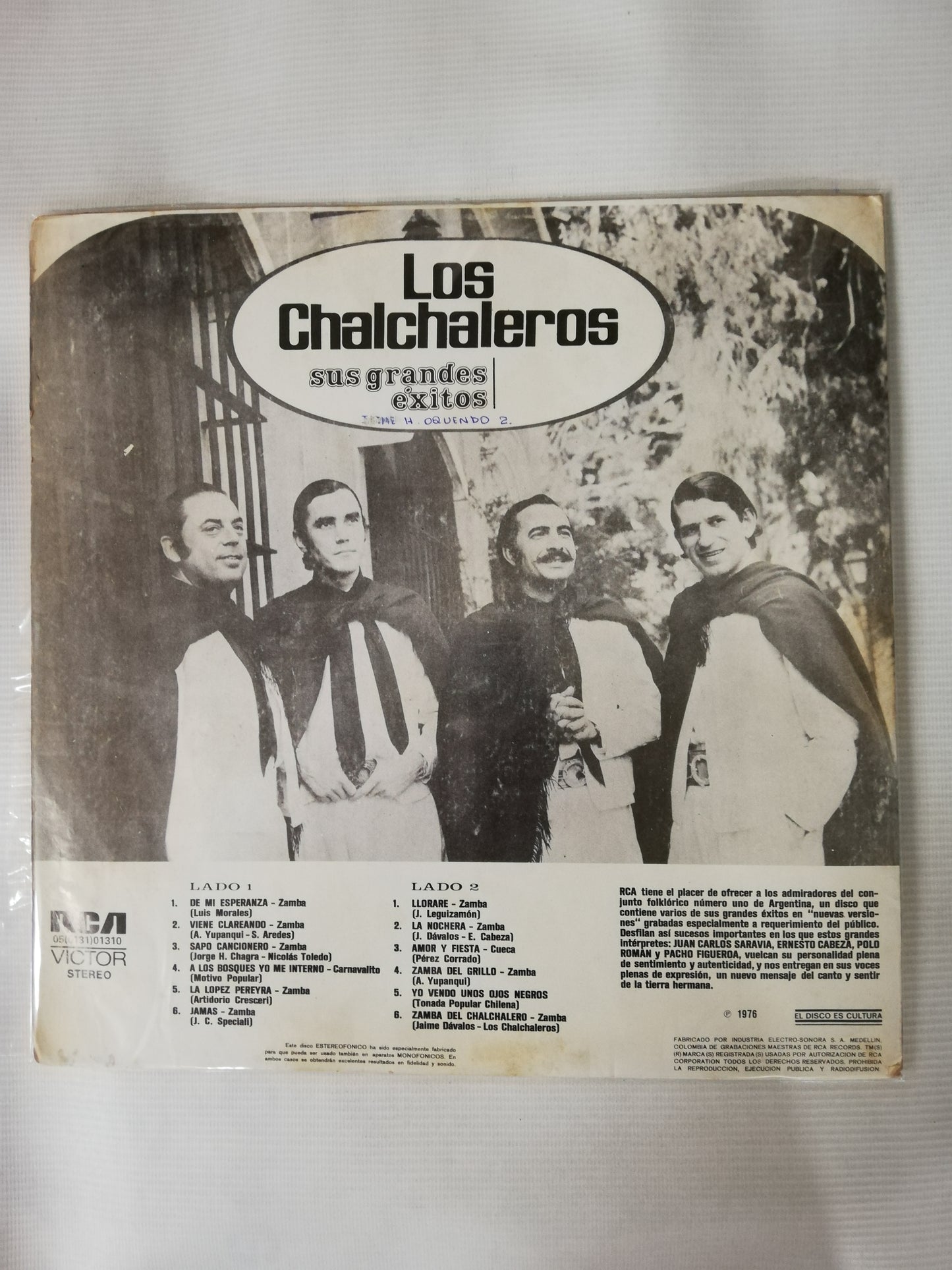LP LO CHALCHALEROS - SUS GRANDES EXITOS