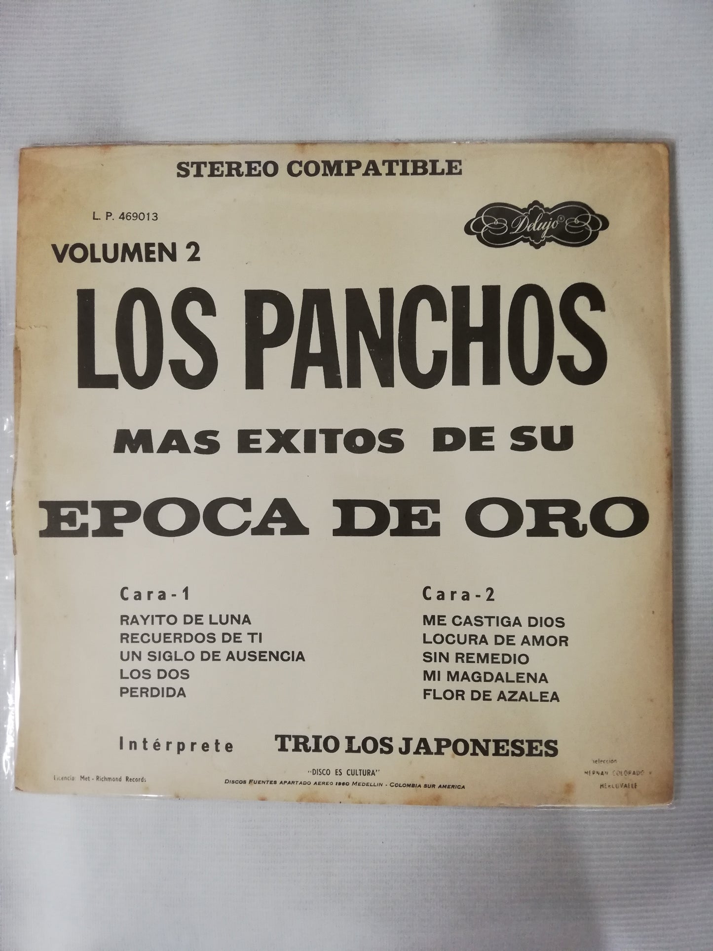 LP LOS PANCHOS - MAS EXITOS DE SU EPOCA DE ORO VOL. 2