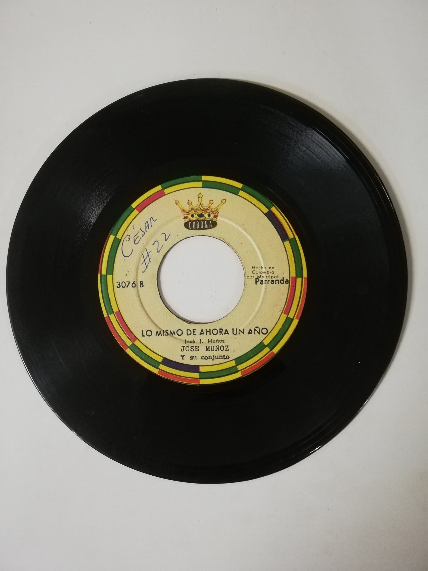 VINILO JOSÉ MUÑOZ Y SU CONJUNTO - LINDA NAVIDAD / LO MISMO DE AHORA UN AÑO