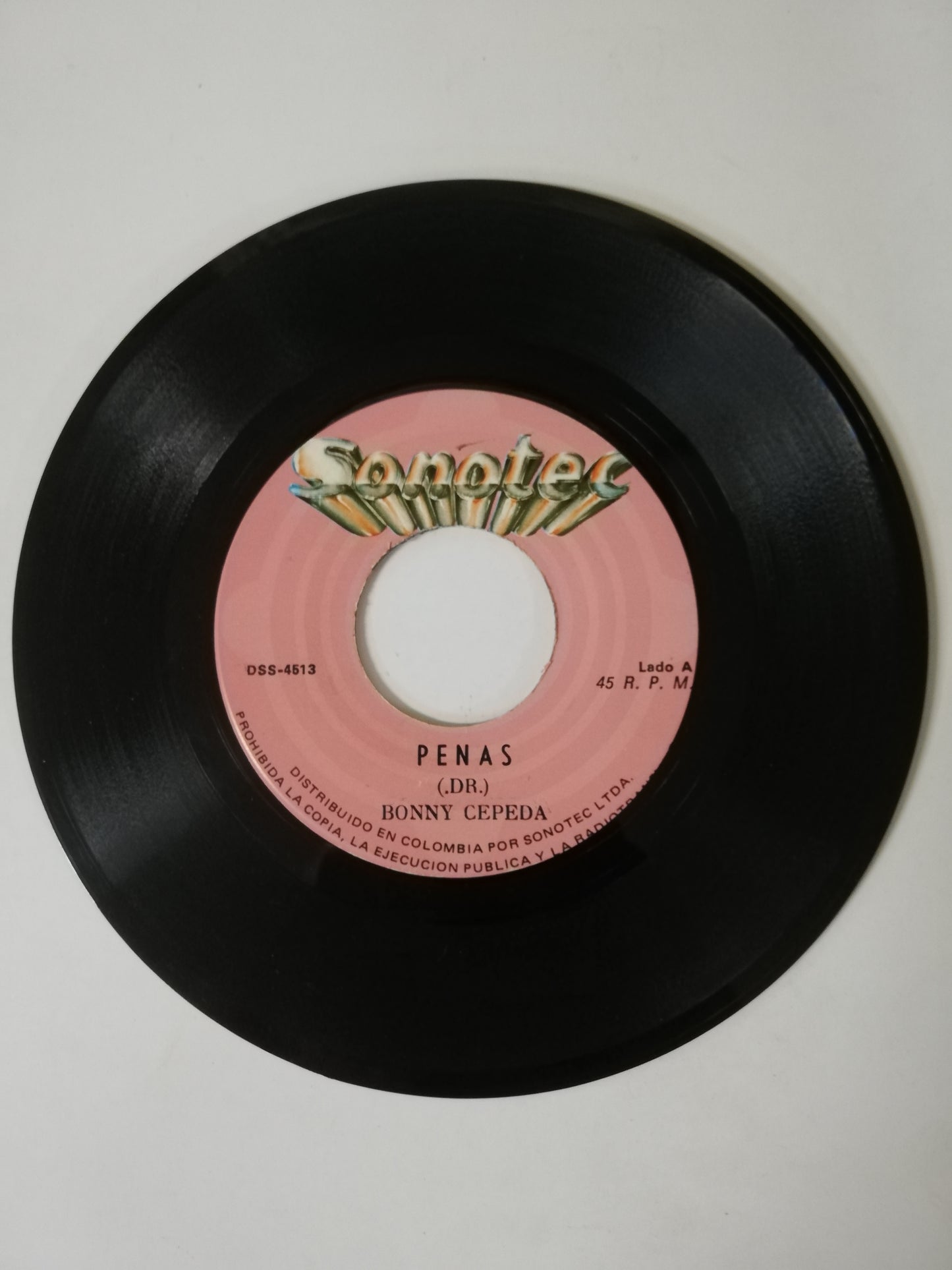 VINILO BONNY CEPEDA - PENAS / JIBARITA PUERTORIQUEÑA