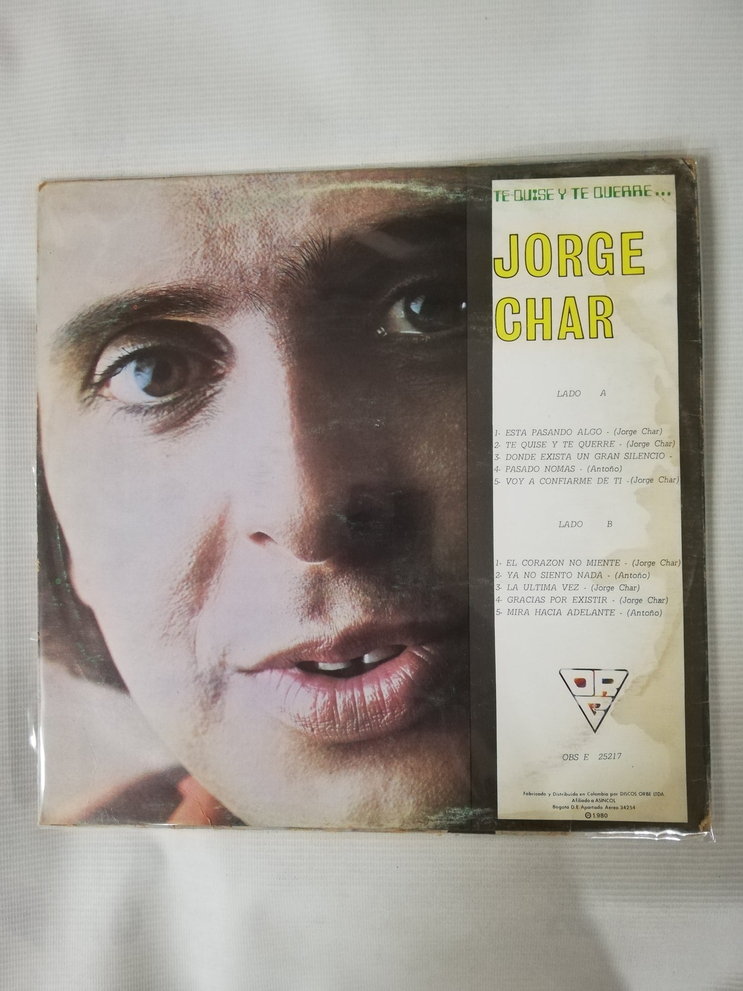 LP JORGE CHAR - TE QUISE Y TE QUERRÉ