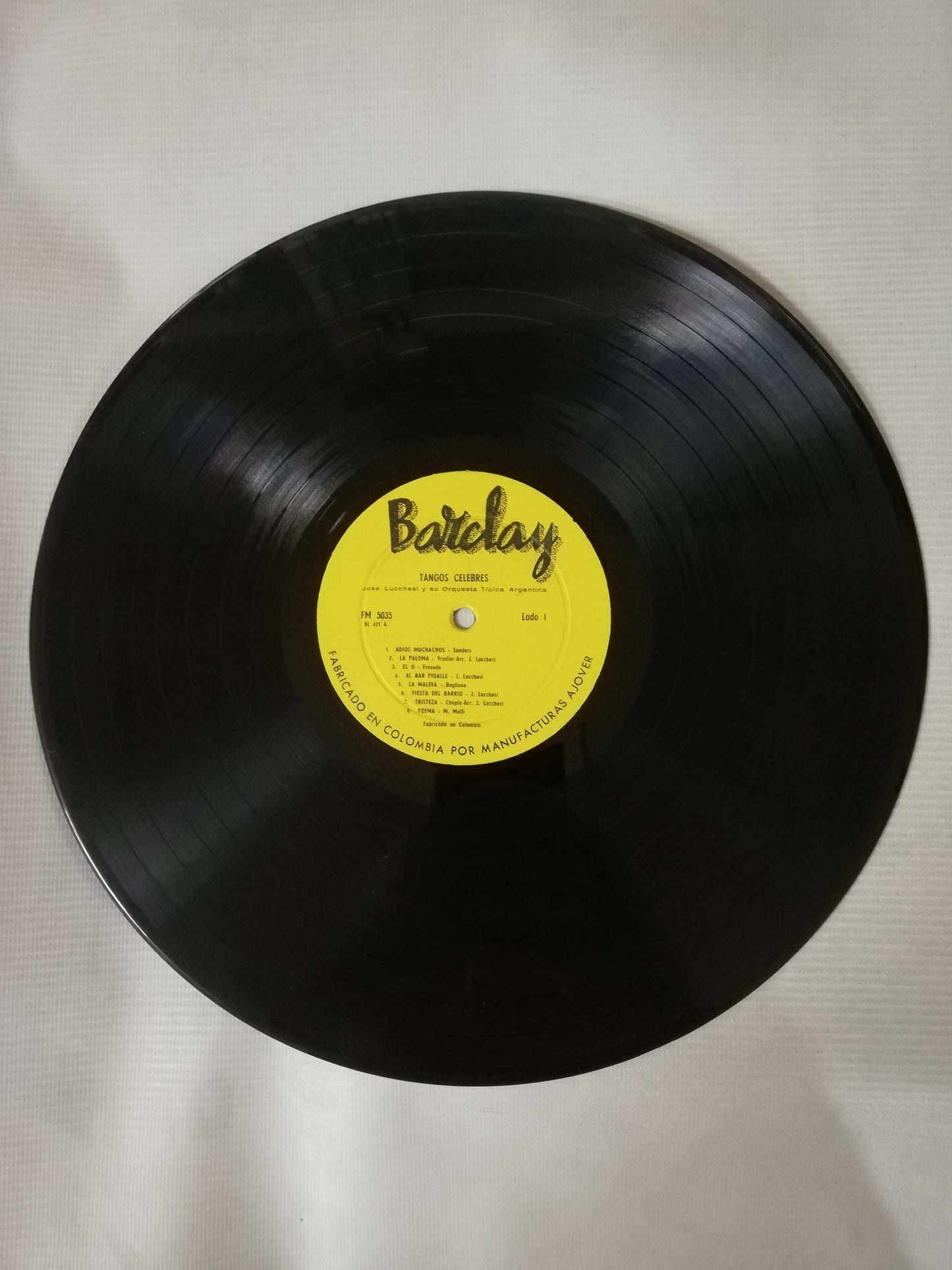 LP JOSÉ LUCCHESI Y SU ORQUESTA TIPICA ARGENTINA - TANGOS CELEBRES