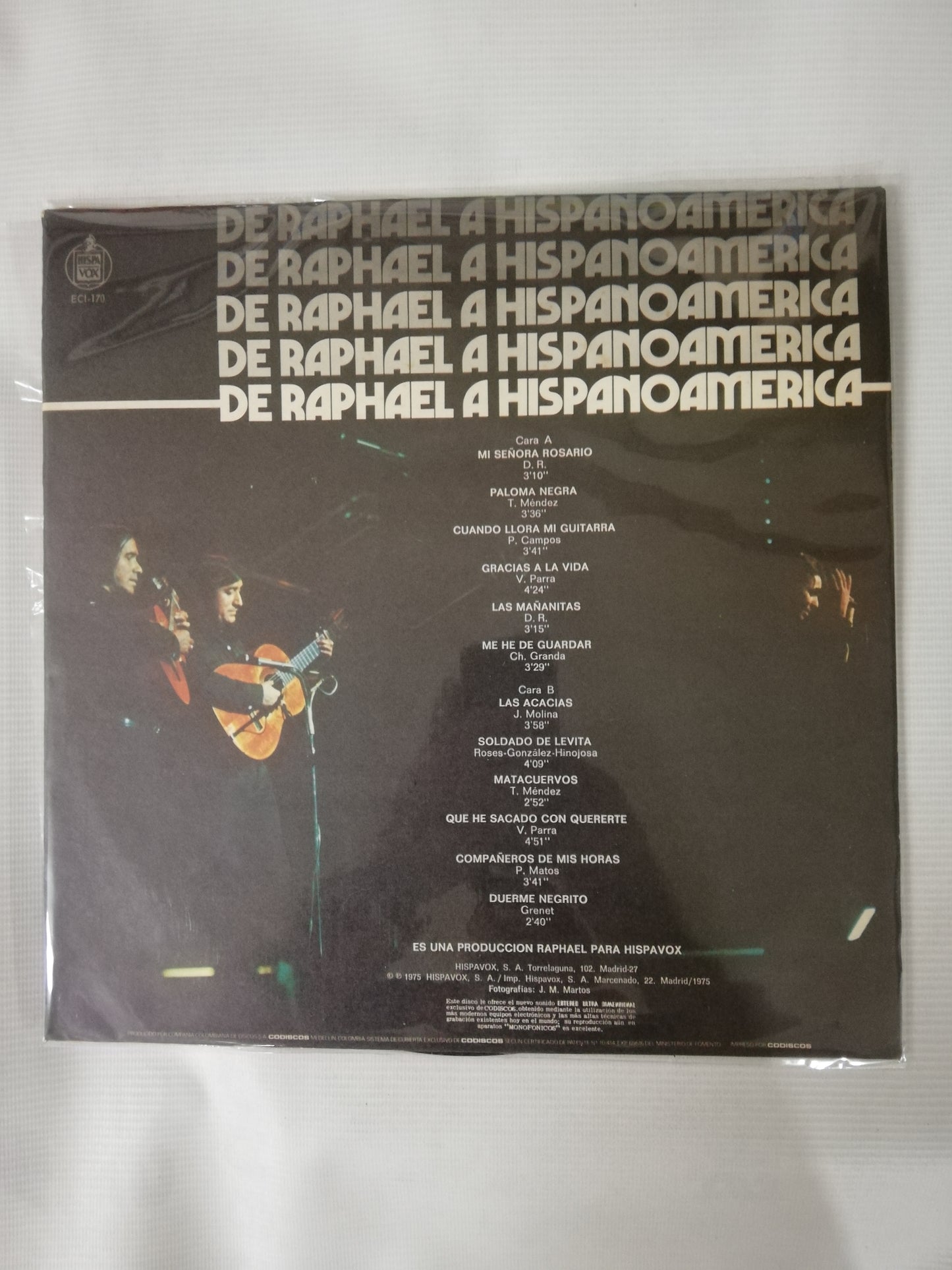 LP RAPHAEL Y LOS GEMELOS - RECITAL HISPANOAMERICANO